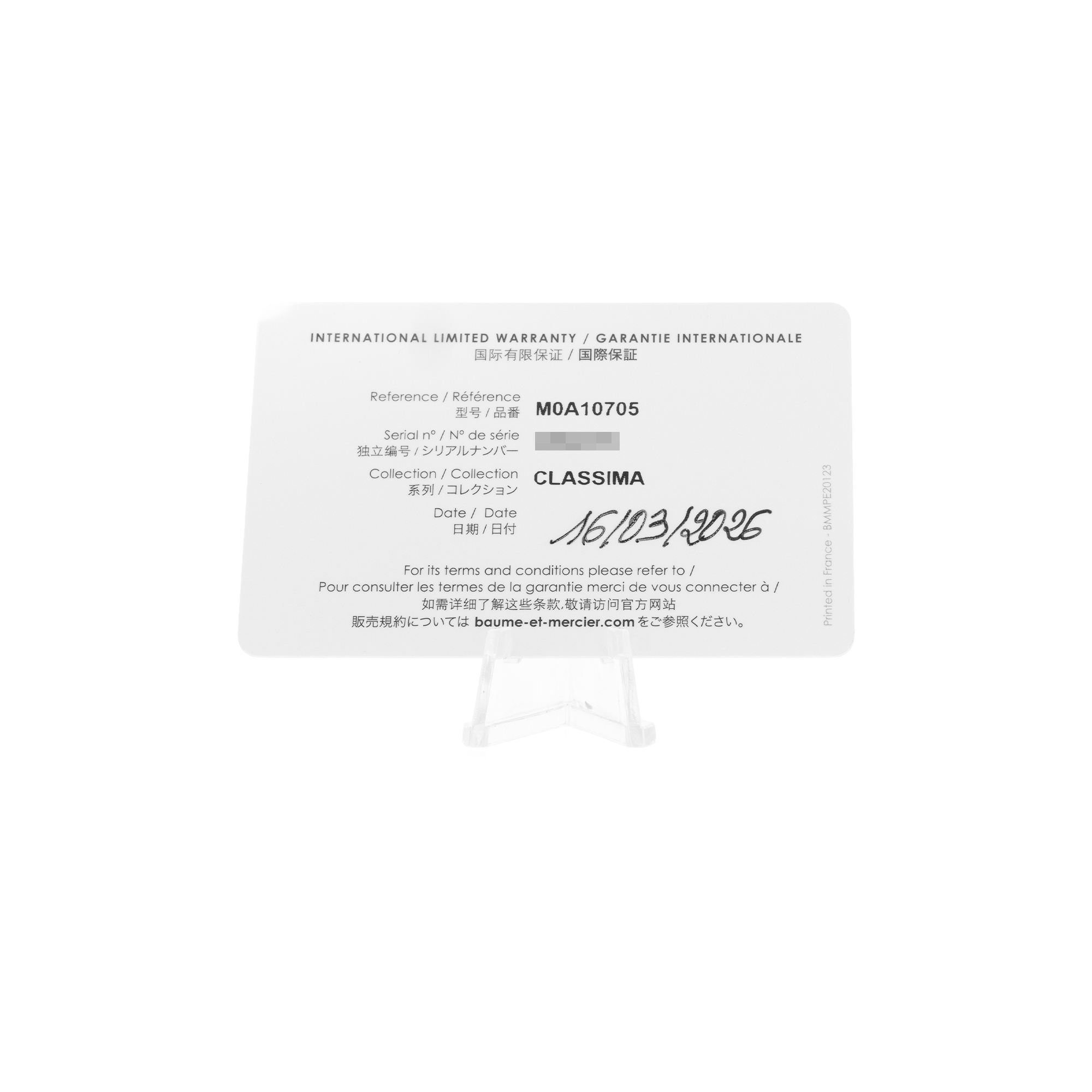 Baume & Mercier Classima M0A10705 42mm Silver Dial Steel Mens Watch Box Card thumbnail 3