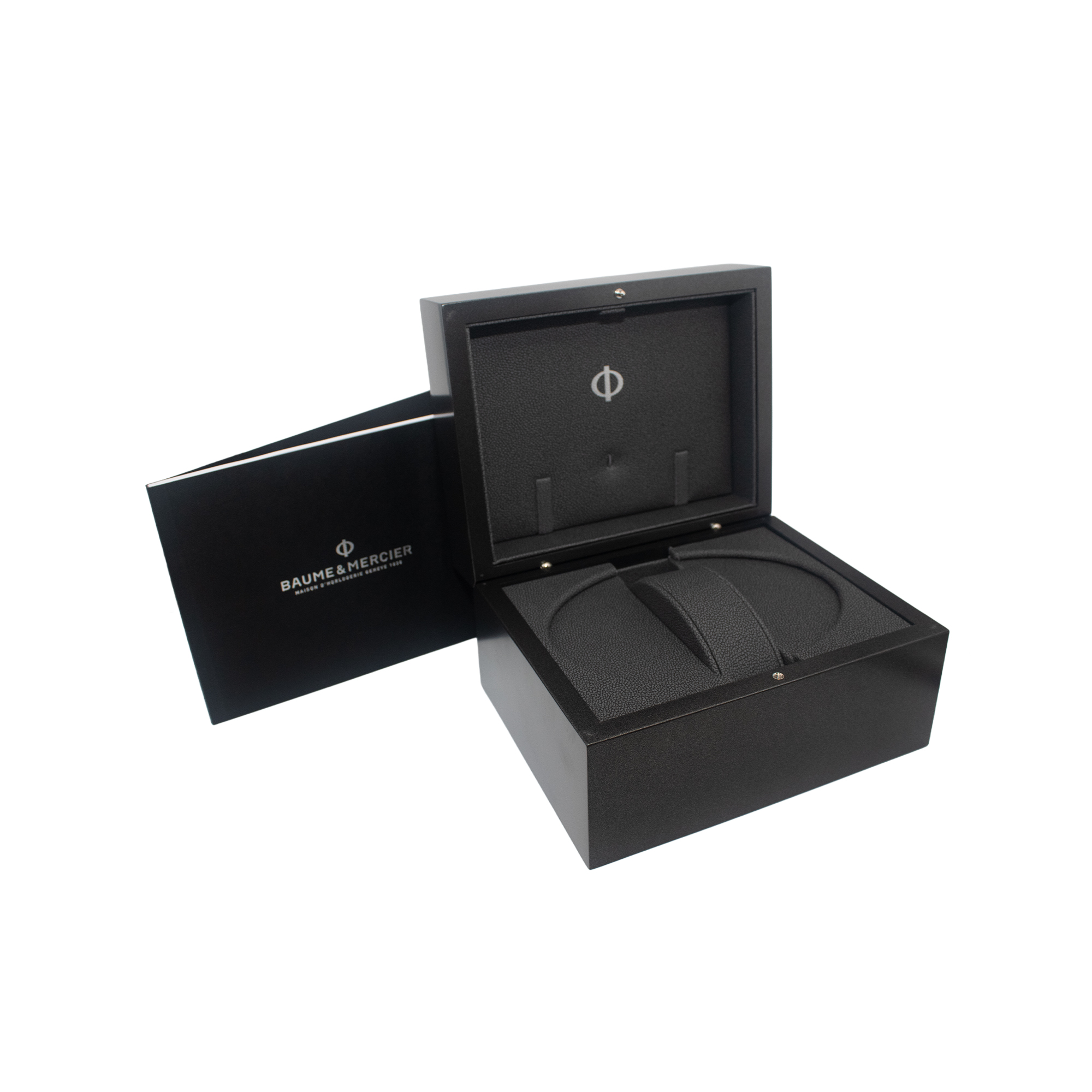 Baume & Mercier Riviera M0A10661 36mm Grey Roman Dial Steel Mens Watch Box Card thumbnail 10