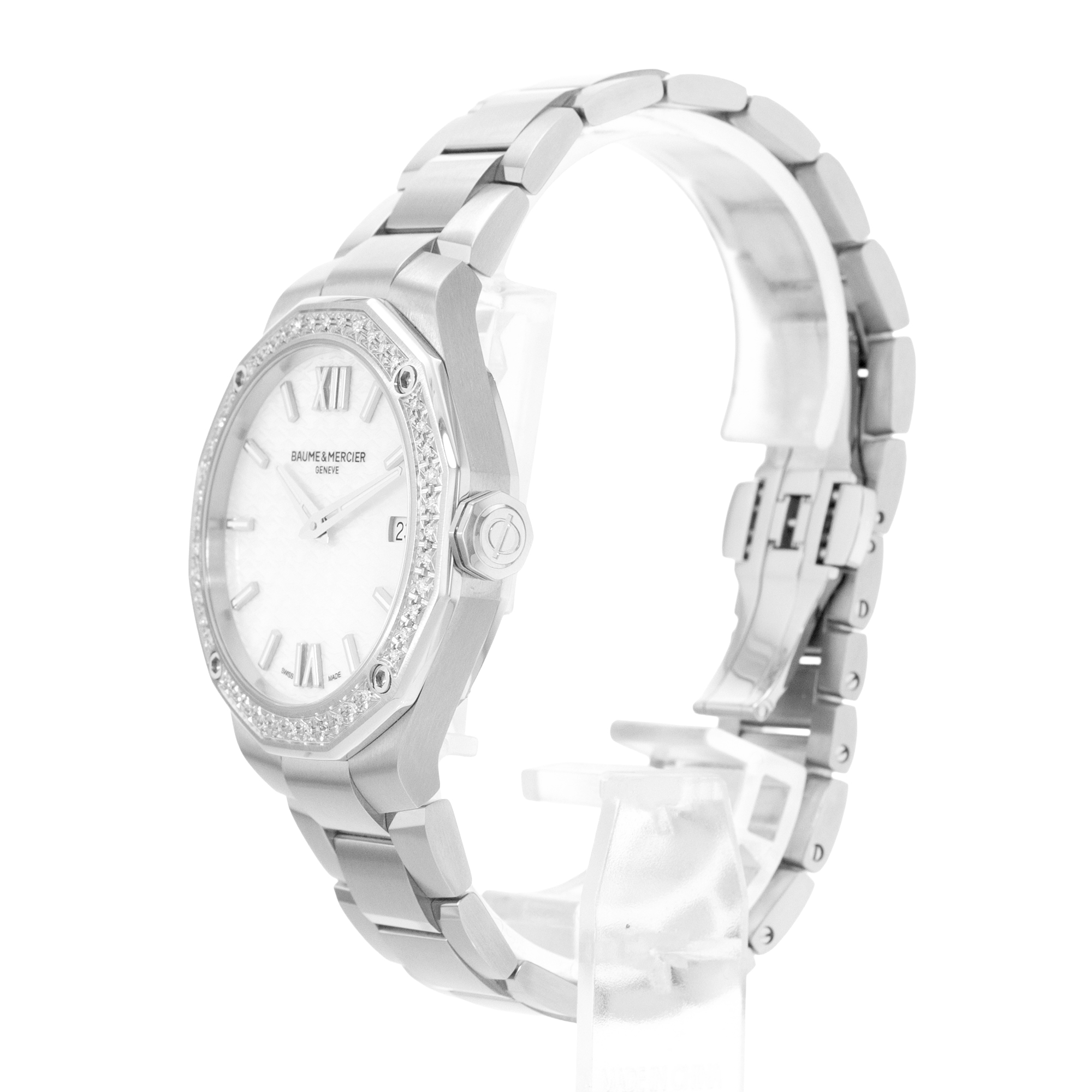 Baume & Mercier Riviera M0A10662 36mm MOP Dial Steel Mens Watch Box Card 2026 thumbnail 5