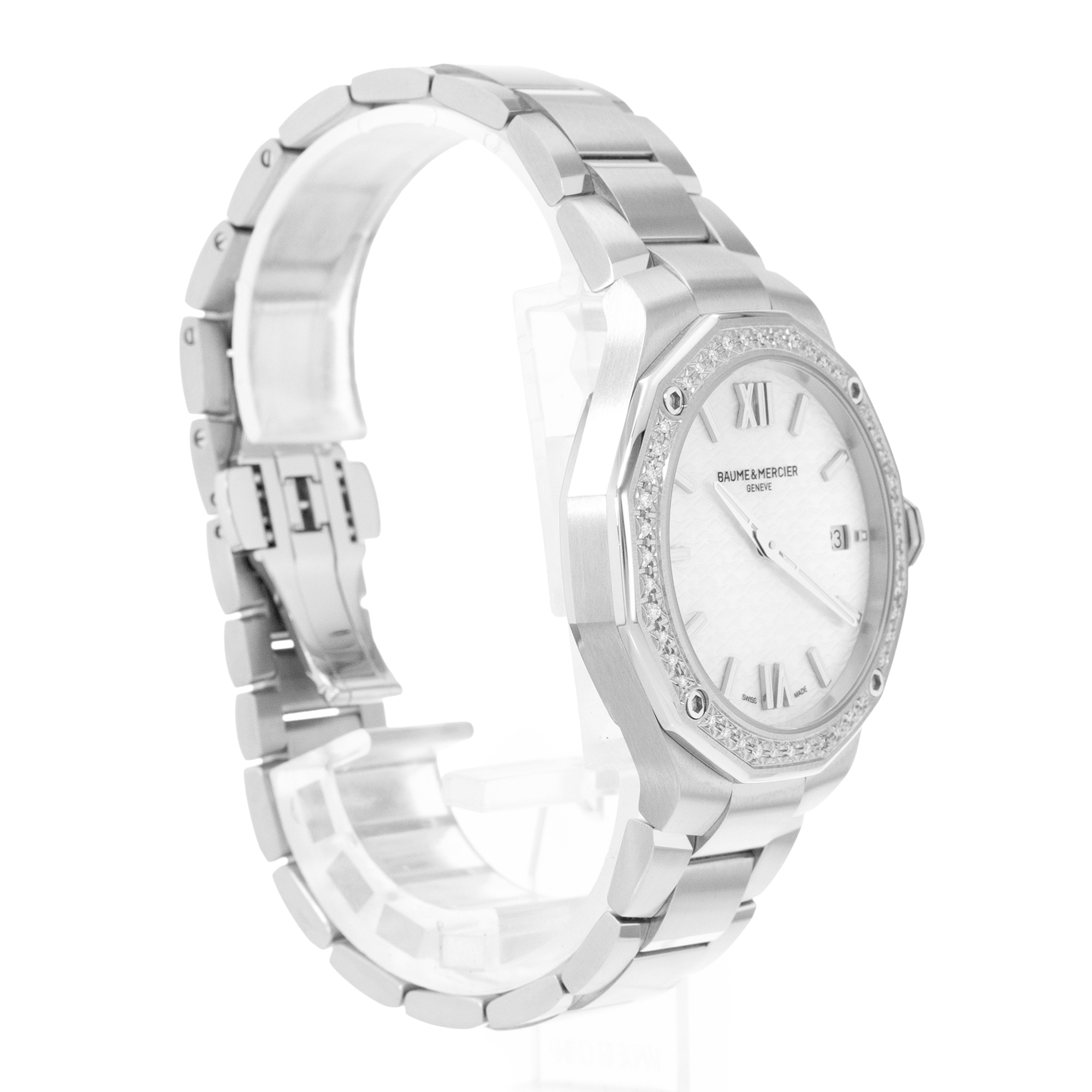 Baume & Mercier Riviera M0A10662 36mm MOP Dial Steel Mens Watch Box Card 2026 thumbnail 6
