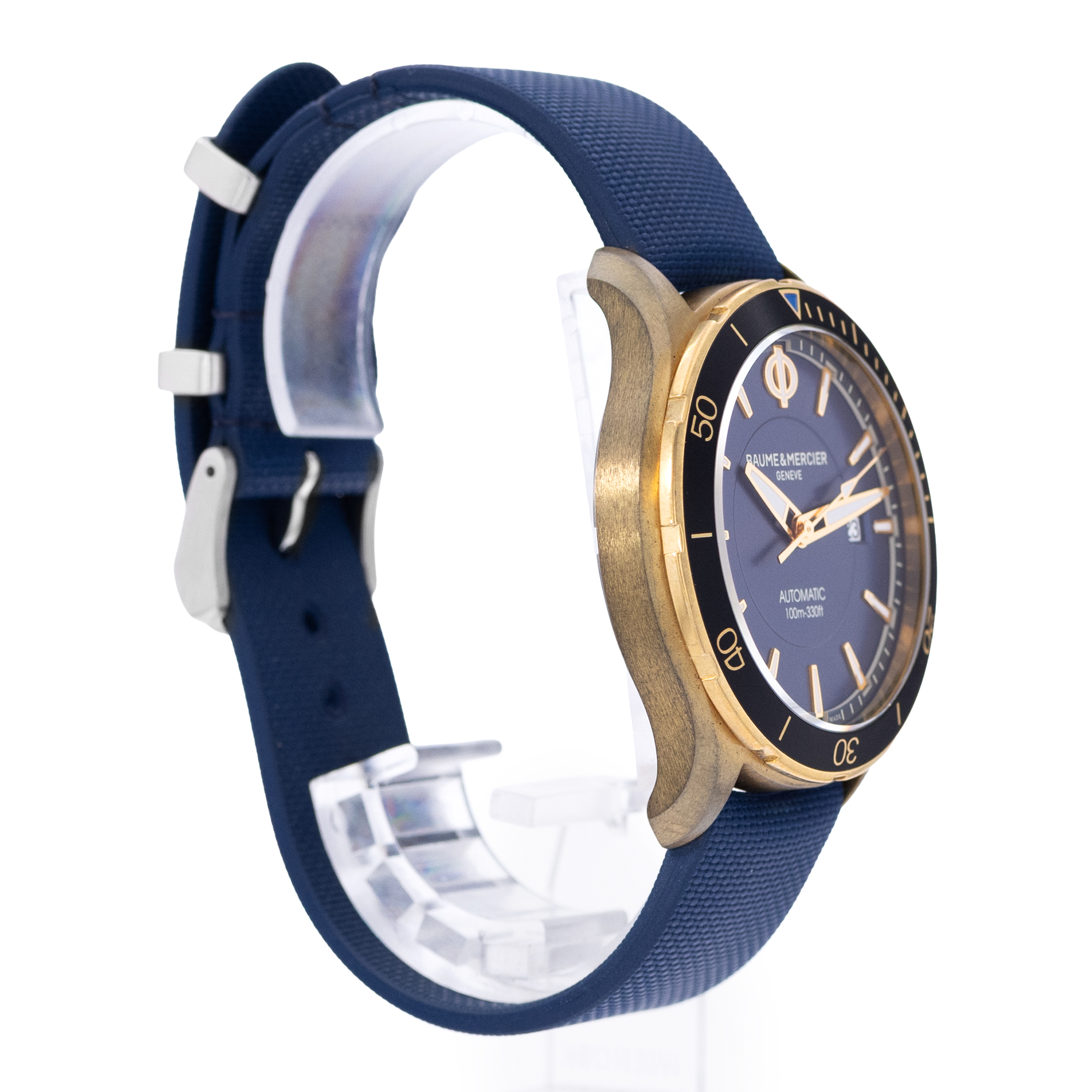 Baume & Mercier Clifton club M0A10502 42mm Blue Dial Bronze Mens Watch Box Card thumbnail 6