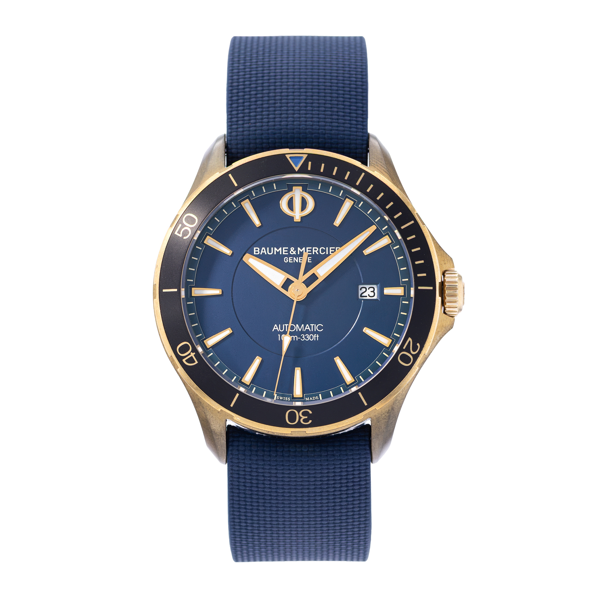 Baume & Mercier Clifton club M0A10502 42mm Blue Dial Bronze Mens Watch Box Card thumbnail 2