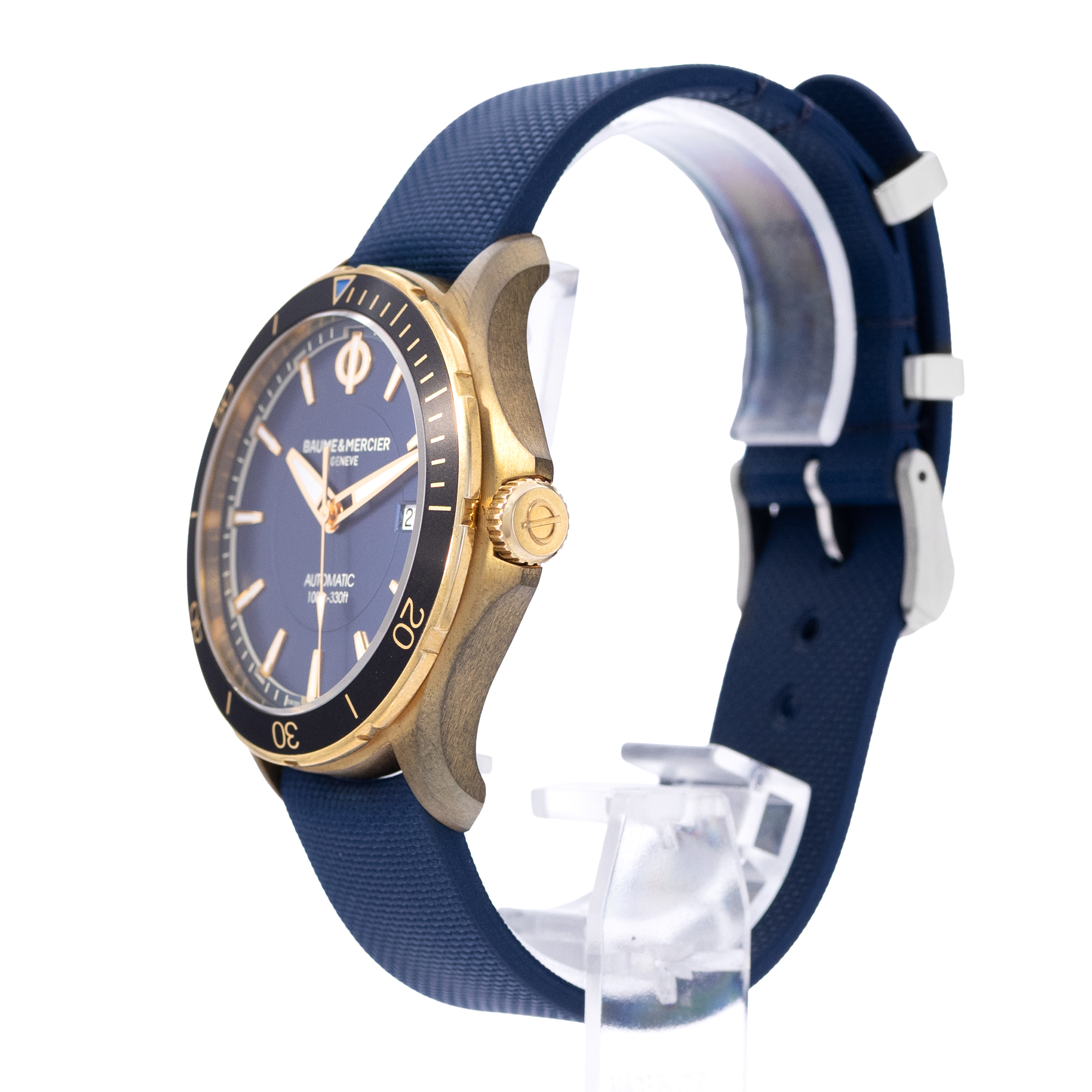 Baume & Mercier Clifton club M0A10502 42mm Blue Dial Bronze Mens Watch Box Card thumbnail 5