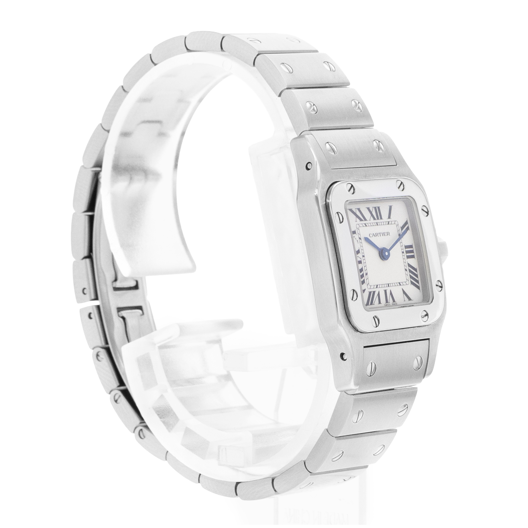 Cartier Santos Galbee W20056D6 1565 24mm Small Silver Dial Steel Ladies Watch thumbnail 5