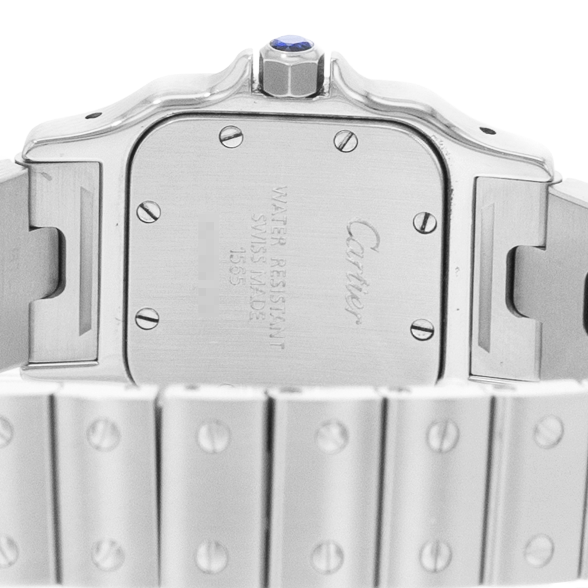 Cartier Santos Galbee W20056D6 1565 24mm Small Silver Dial Steel Ladies Watch thumbnail 8
