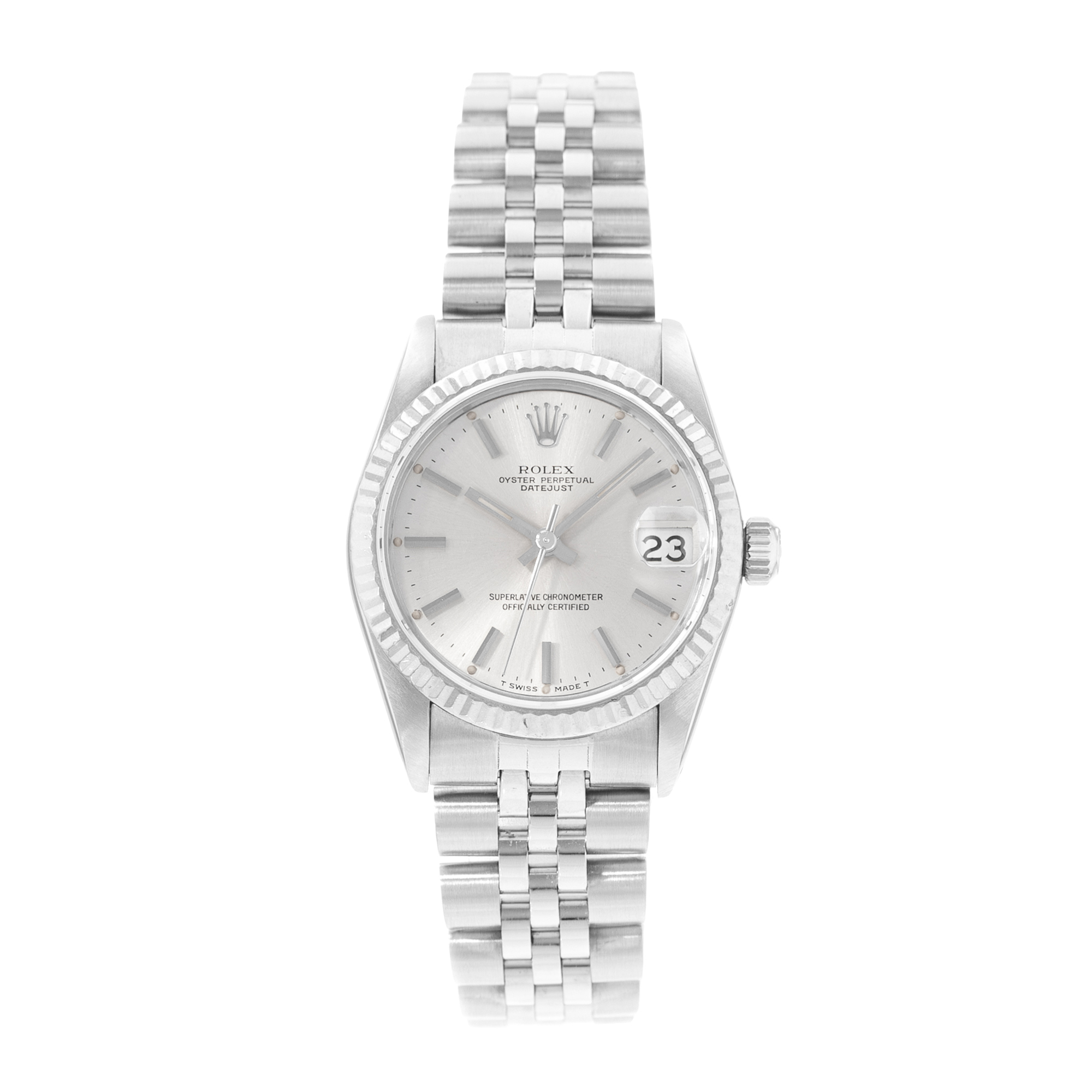 Rolex Datejust 31 68274 Silver Dial Steel Automatic Ladies Watch Papers 1984 thumbnail 2