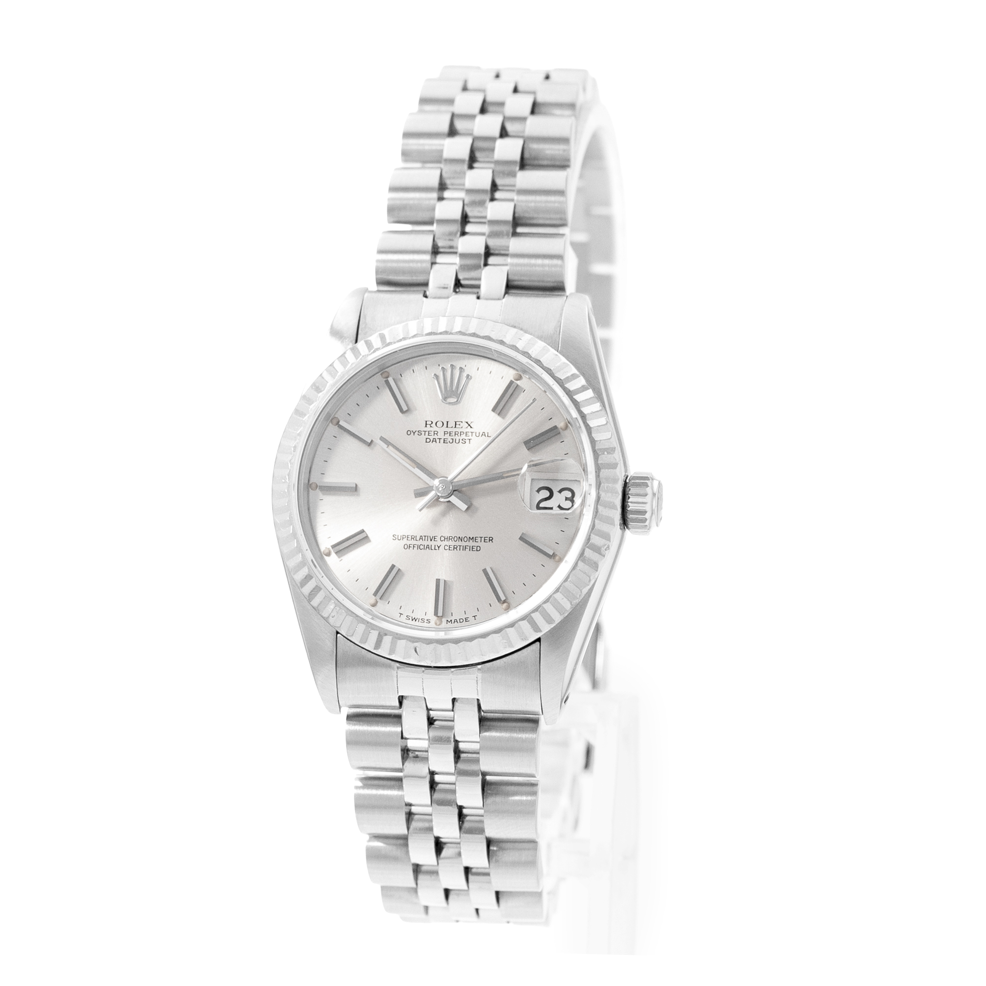 Rolex Datejust 31 68274 Silver Dial Steel Automatic Ladies Watch Papers 1984 thumbnail 4