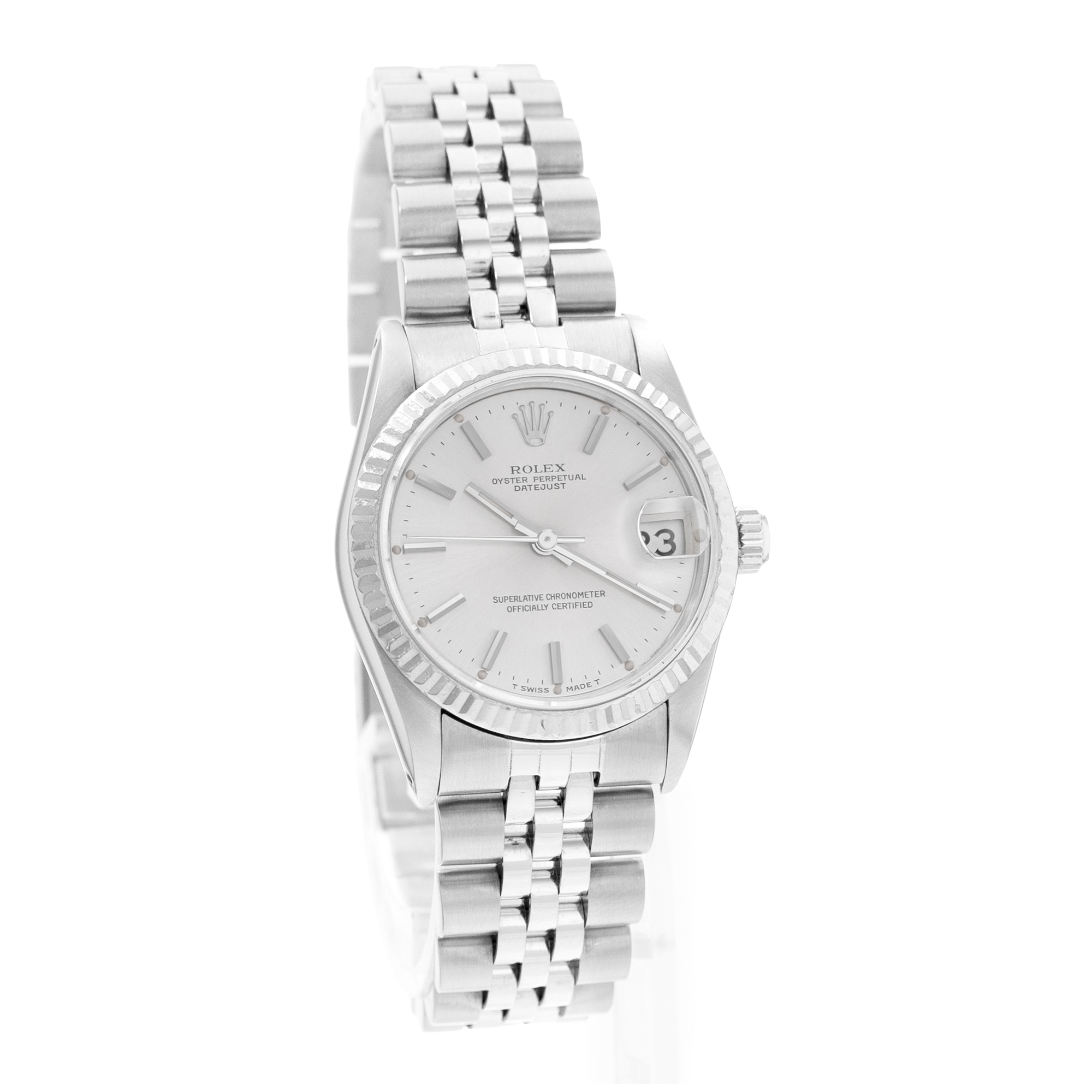 Rolex Datejust 31 68274 Silver Dial Steel Automatic Ladies Watch Papers 1984 thumbnail 7