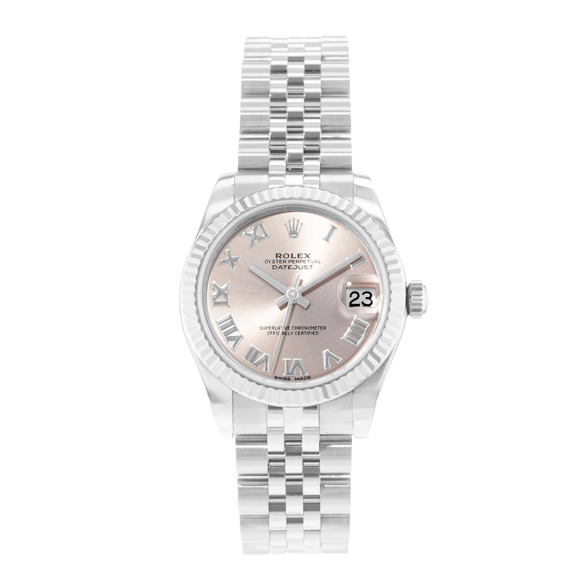 Rolex Datejust 31 178274 Pink Roman Dial Steel Ladies Watch Card 2019 thumbnail 2