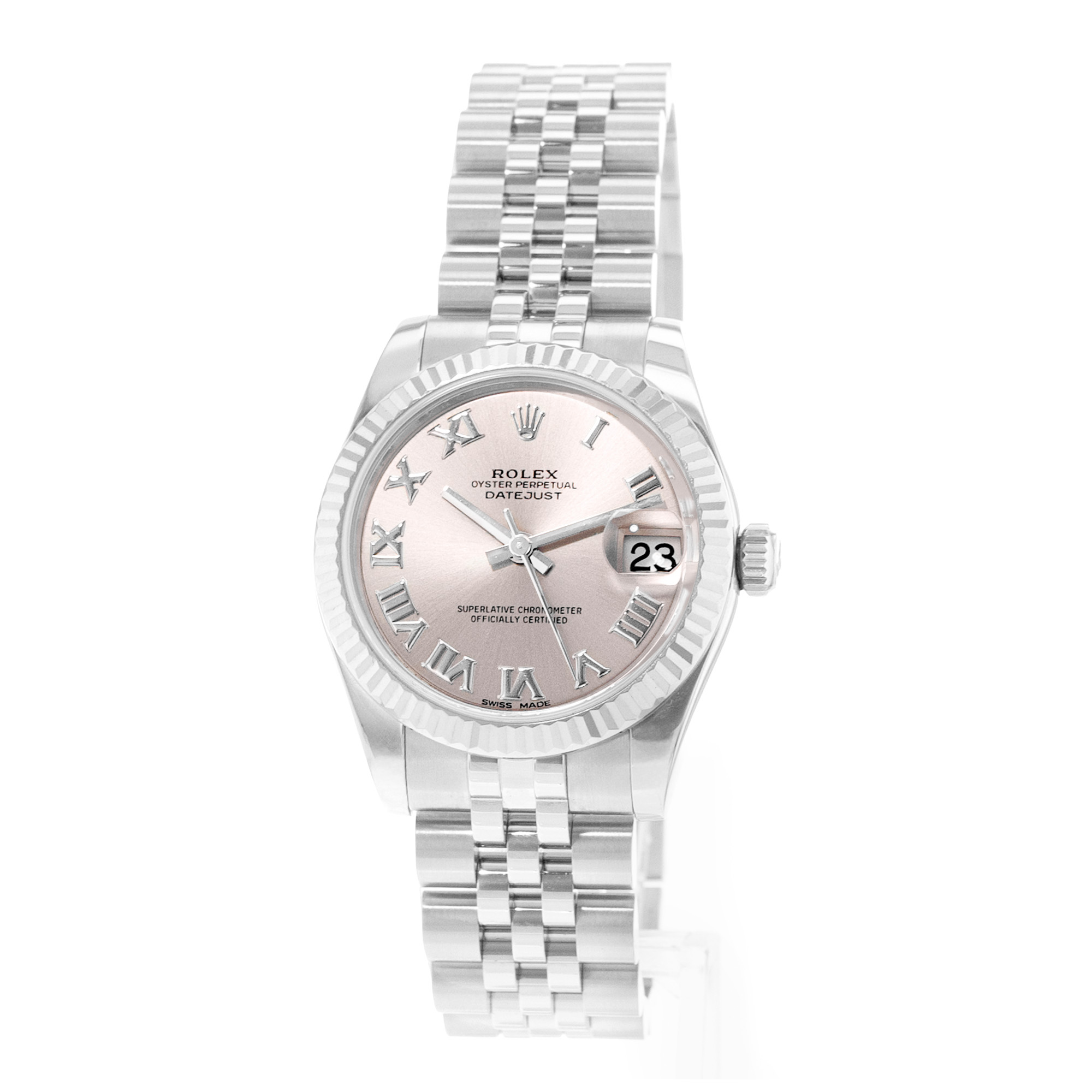 Rolex Datejust 31 178274 Pink Roman Dial Steel Ladies Watch Card 2019 thumbnail 4