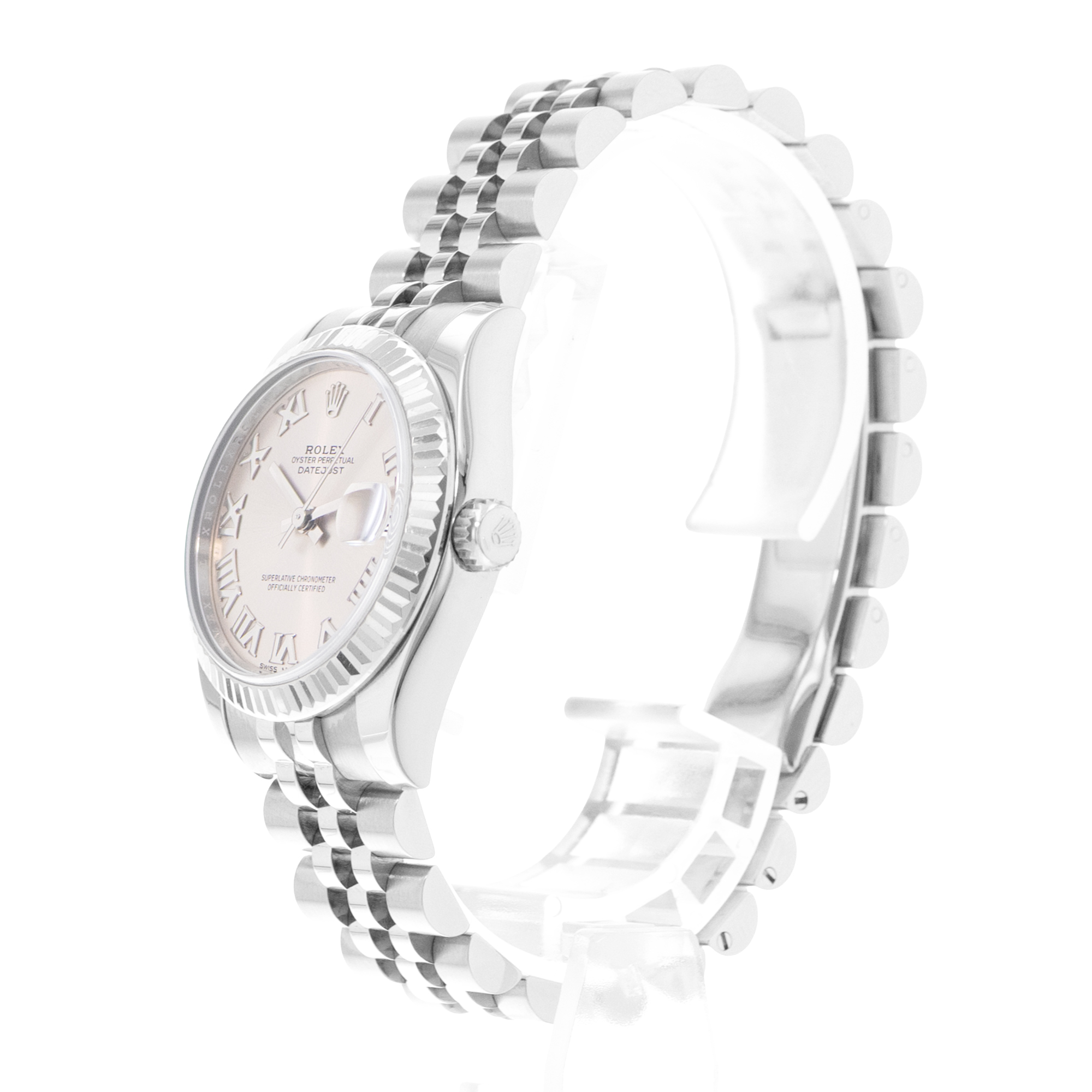 Rolex Datejust 31 178274 Pink Roman Dial Steel Ladies Watch Card 2019 thumbnail 5