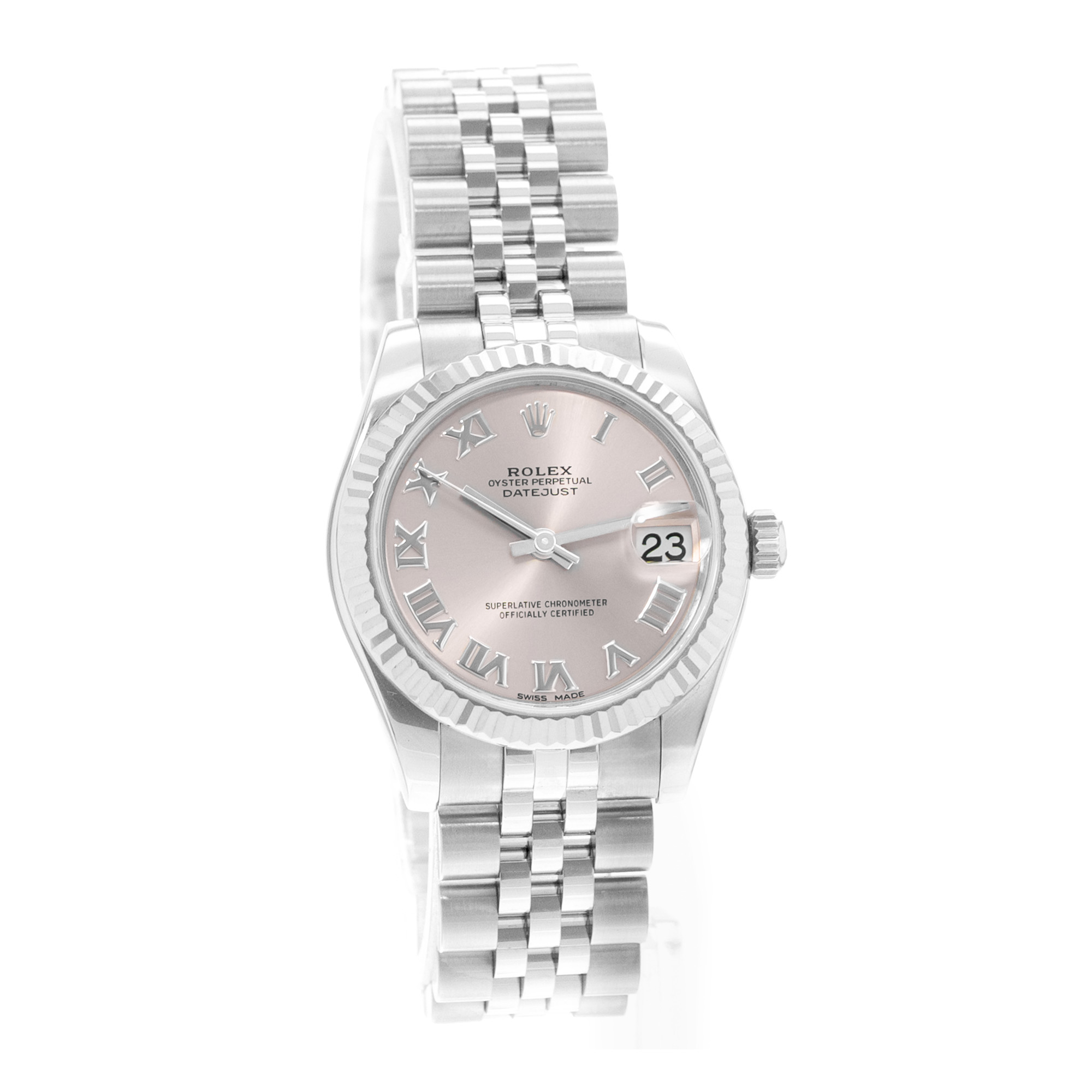 Rolex Datejust 31 178274 Pink Roman Dial Steel Ladies Watch Card 2019 thumbnail 7