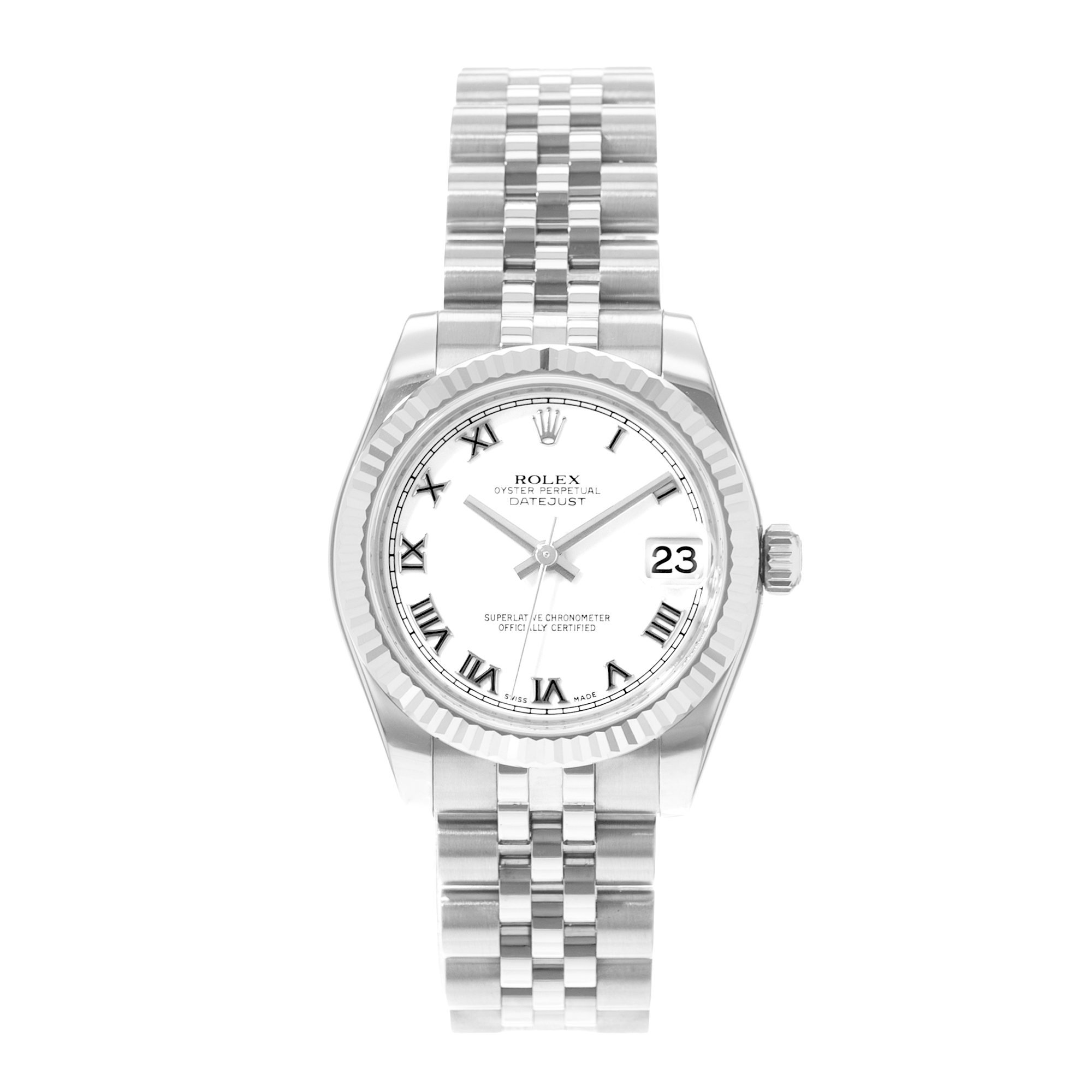 Rolex Datejust 31 178274 White Roman Dial Steel Ladies Watch Card 2009 thumbnail 2