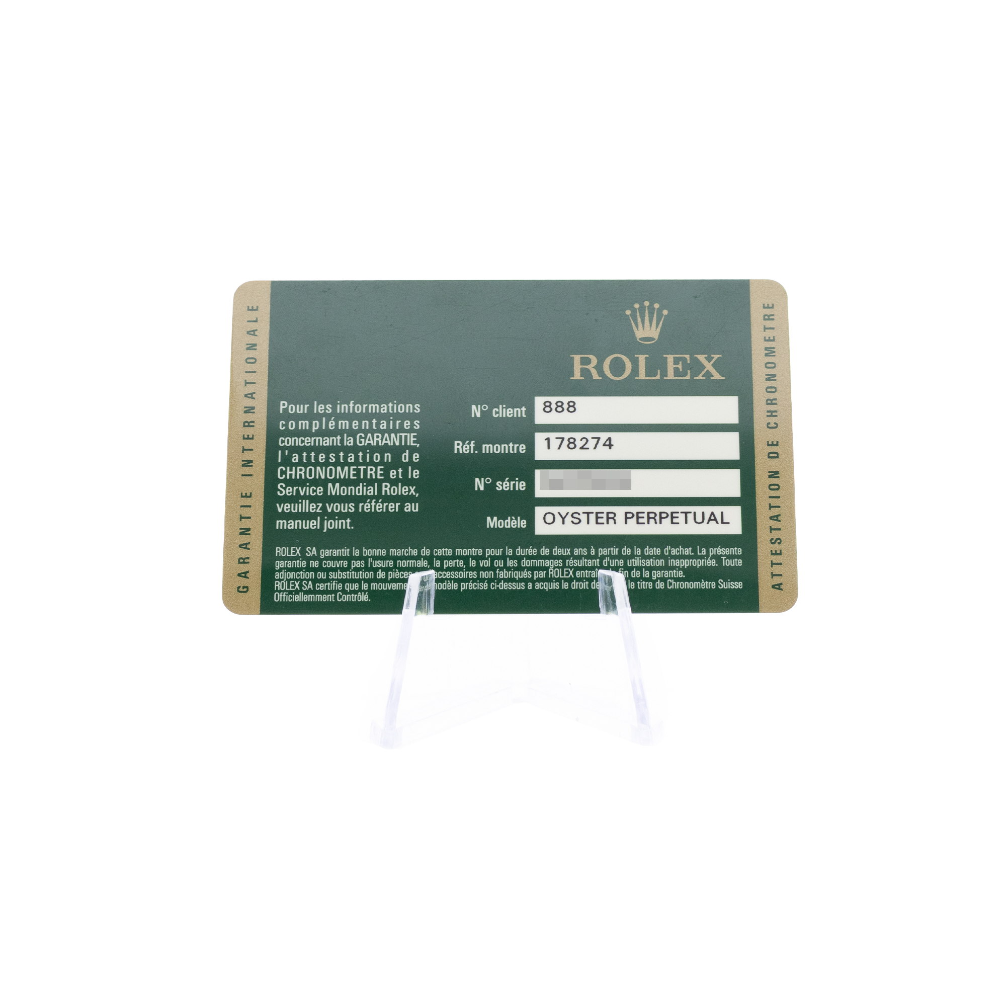 Rolex Datejust 31 178274 White Roman Dial Steel Ladies Watch Card 2009 thumbnail 3