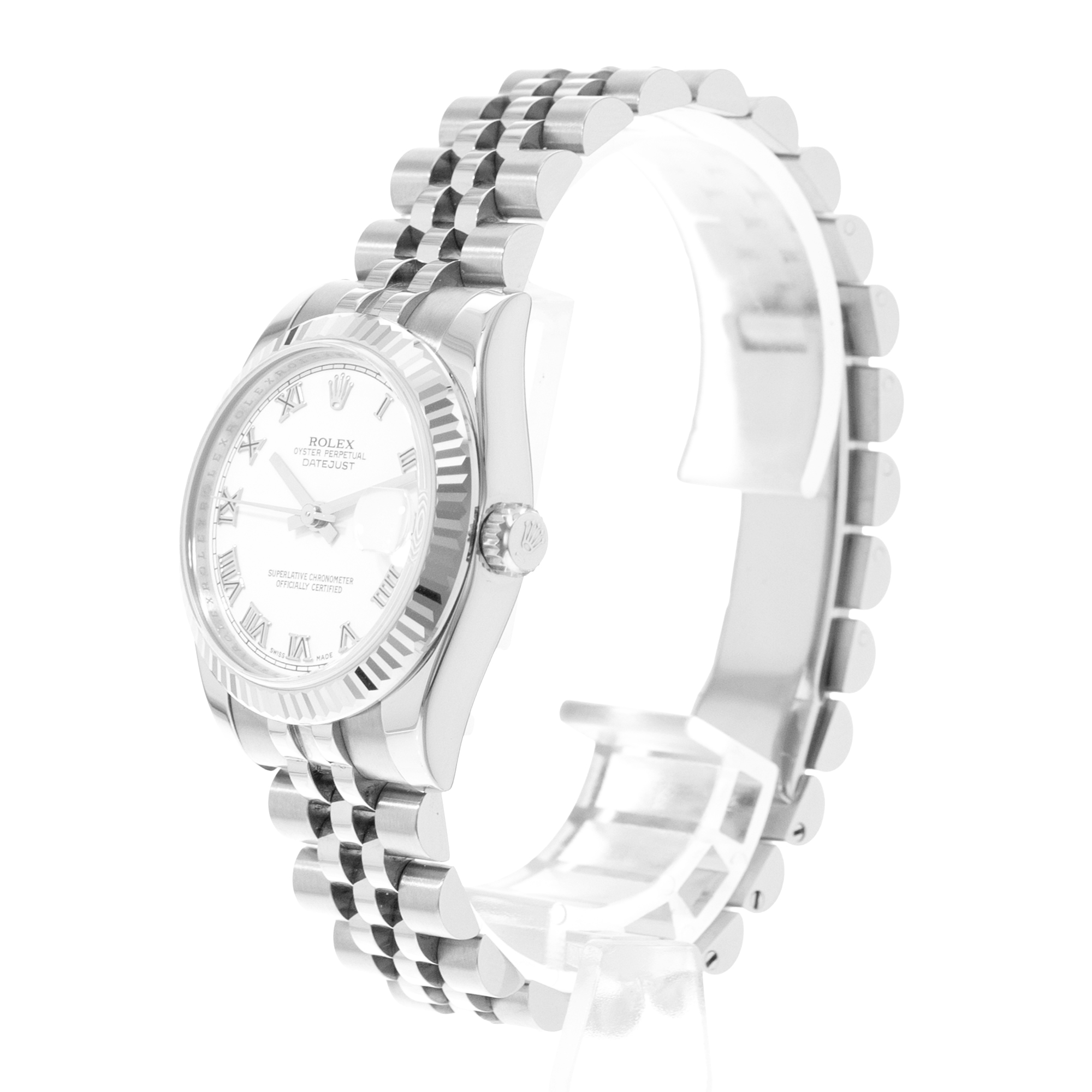 Rolex Datejust 31 178274 White Roman Dial Steel Ladies Watch Card 2009 thumbnail 5