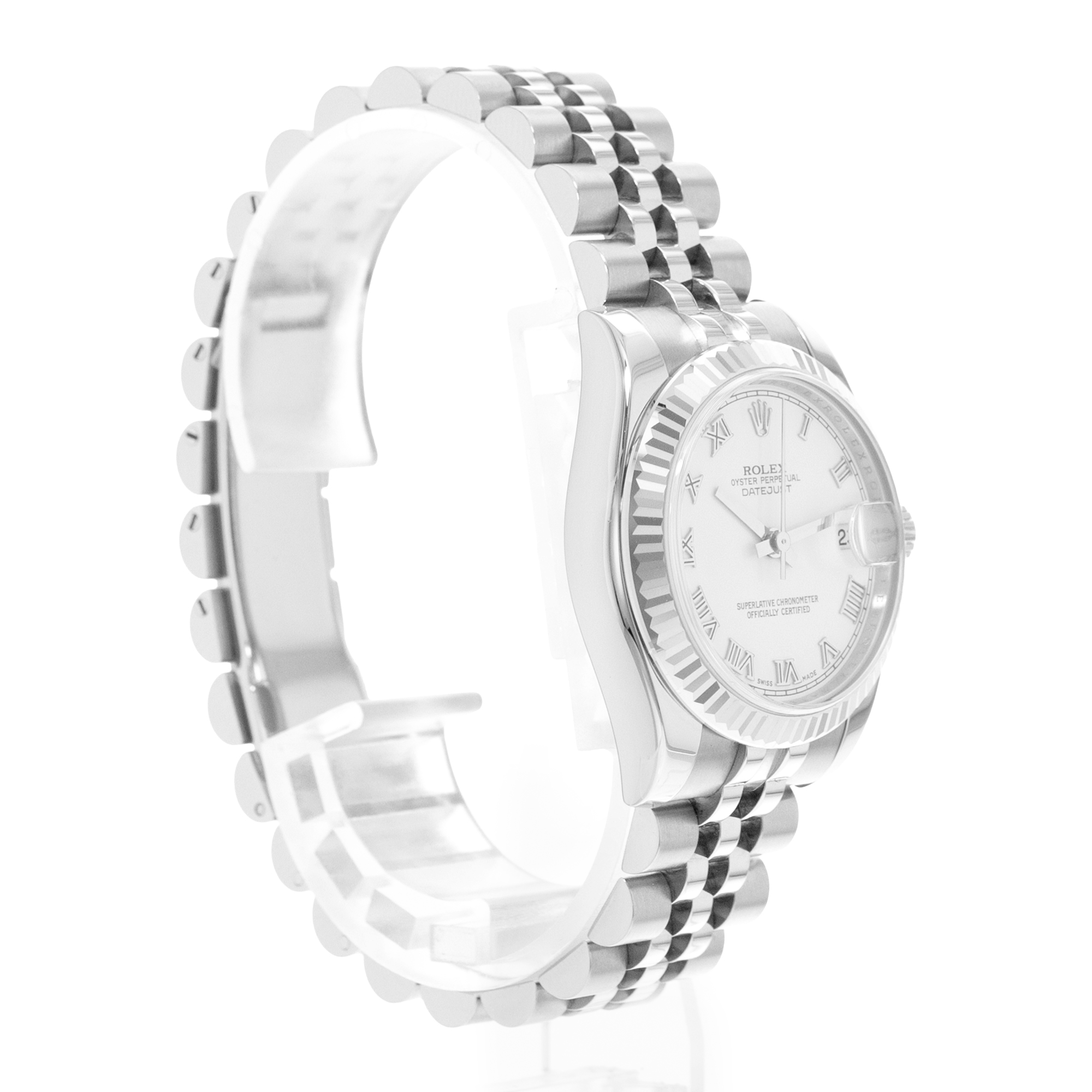 Rolex Datejust 31 178274 White Roman Dial Steel Ladies Watch Card 2009 thumbnail 6