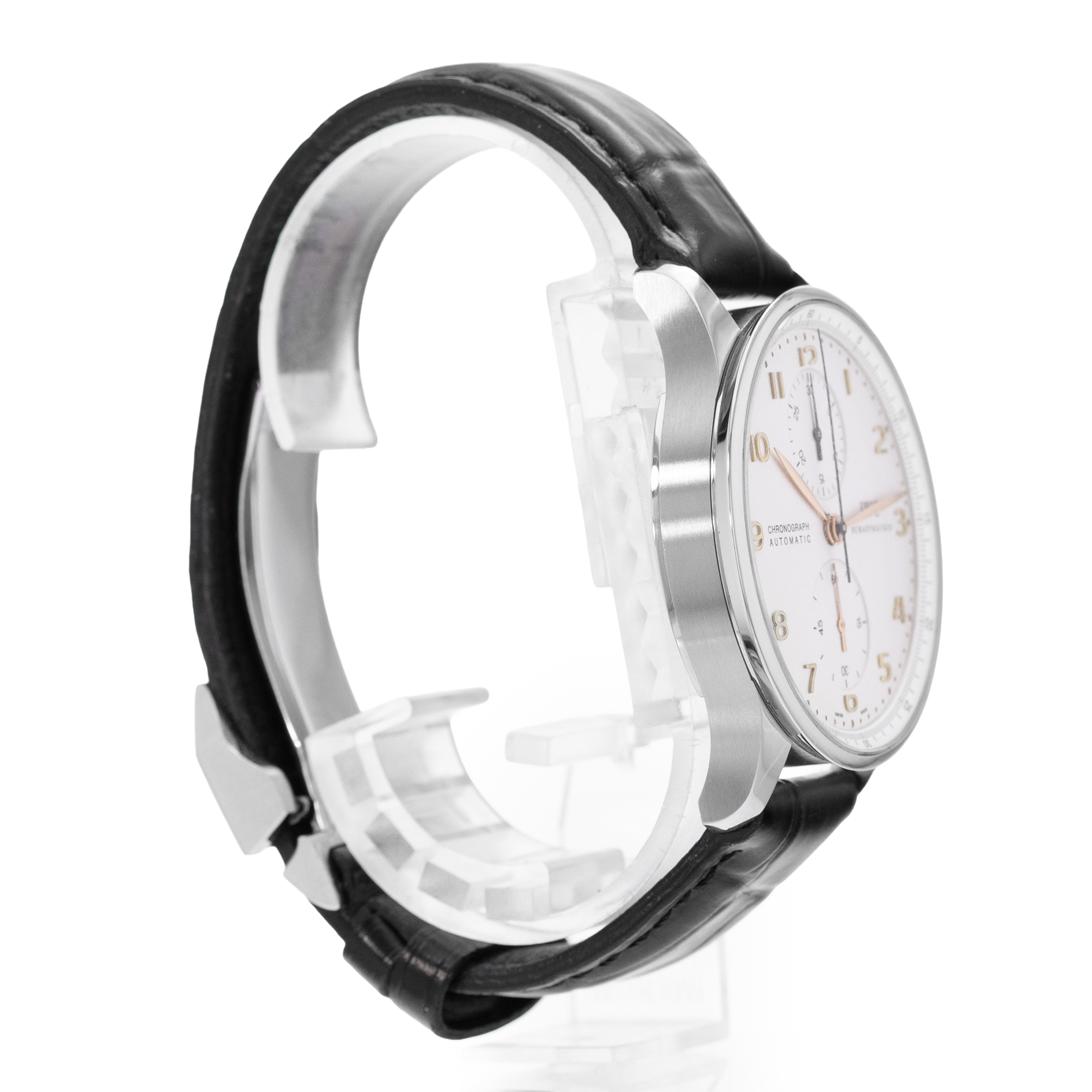 IWC Portuguese Chronograph IW371445 41mm Silver Dial Steel Mens Watch Card 2019 thumbnail 6