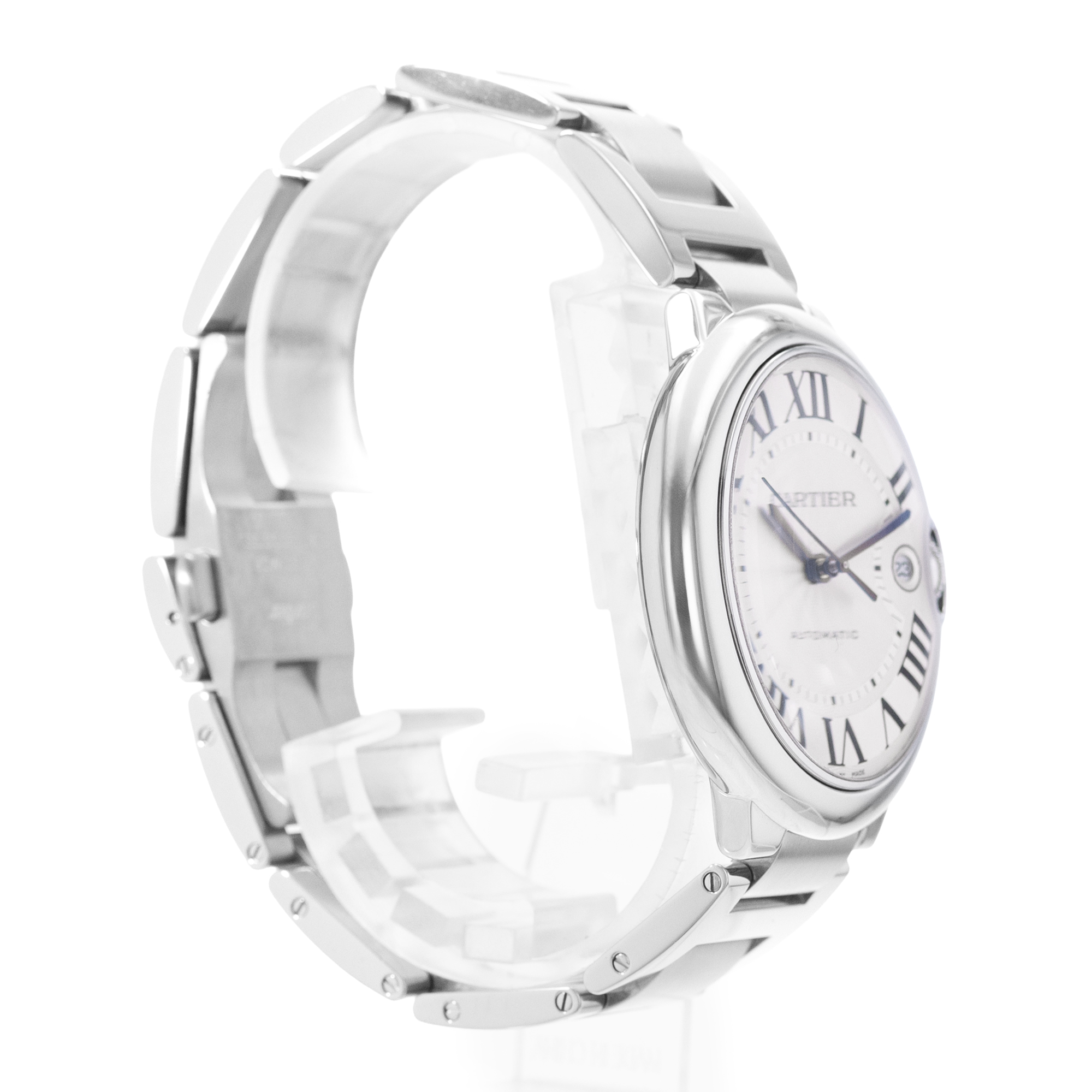 Cartier Ballon Blue 42mm W69012Z4 3001 Silver Roman Steel Automatic Mens Watch thumbnail 5