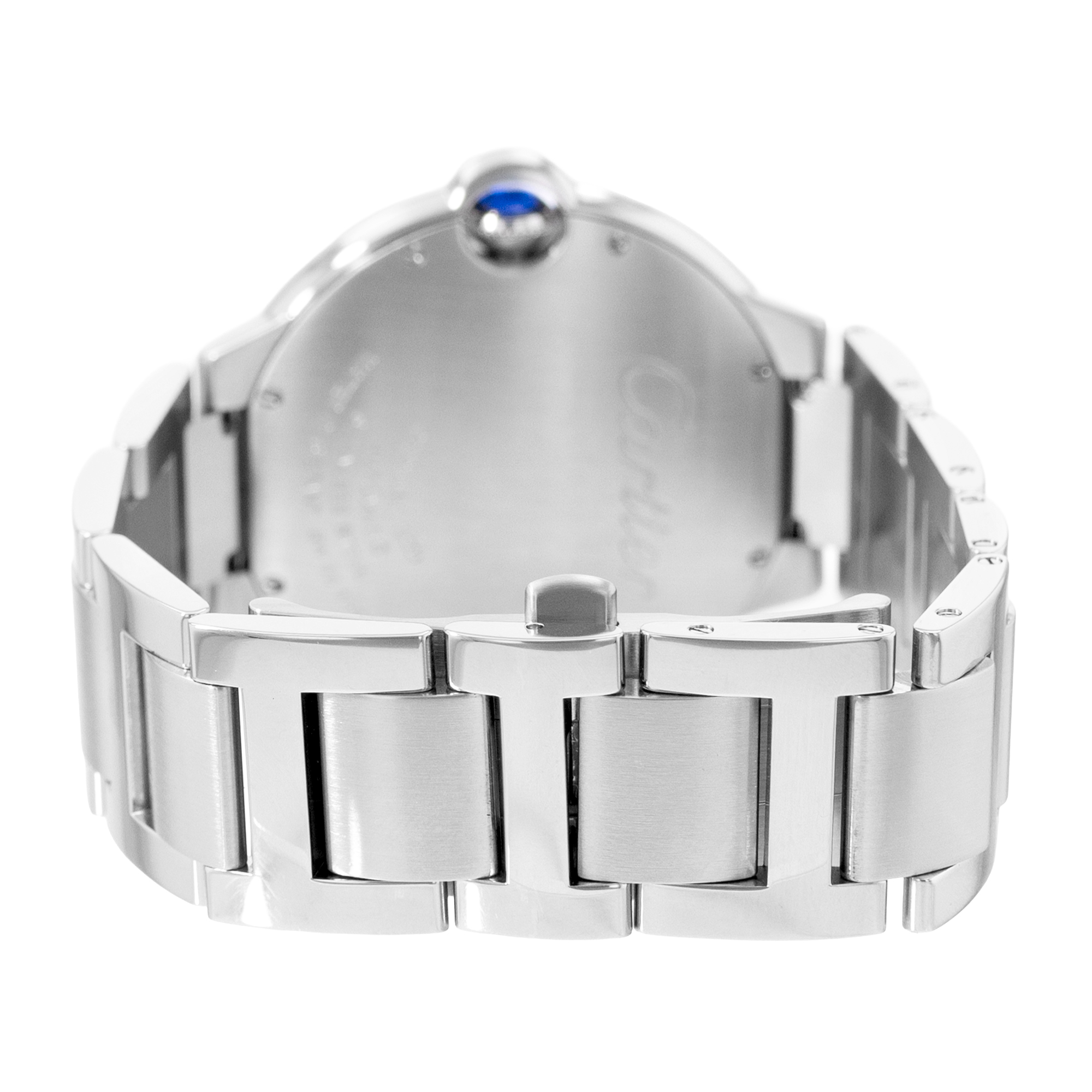 Cartier Ballon Blue 42mm W69012Z4 3001 Silver Roman Steel Automatic Mens Watch thumbnail 7