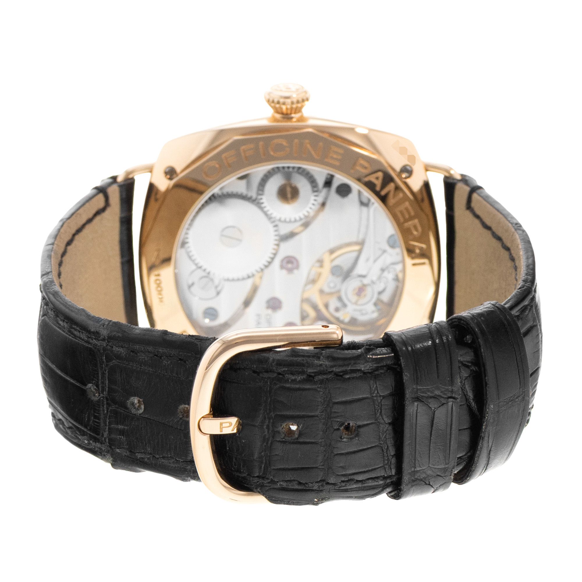 Panerai Radiomir PAM 00231 45mm Rose Gold Black Leather Manual Mens Watch thumbnail 7