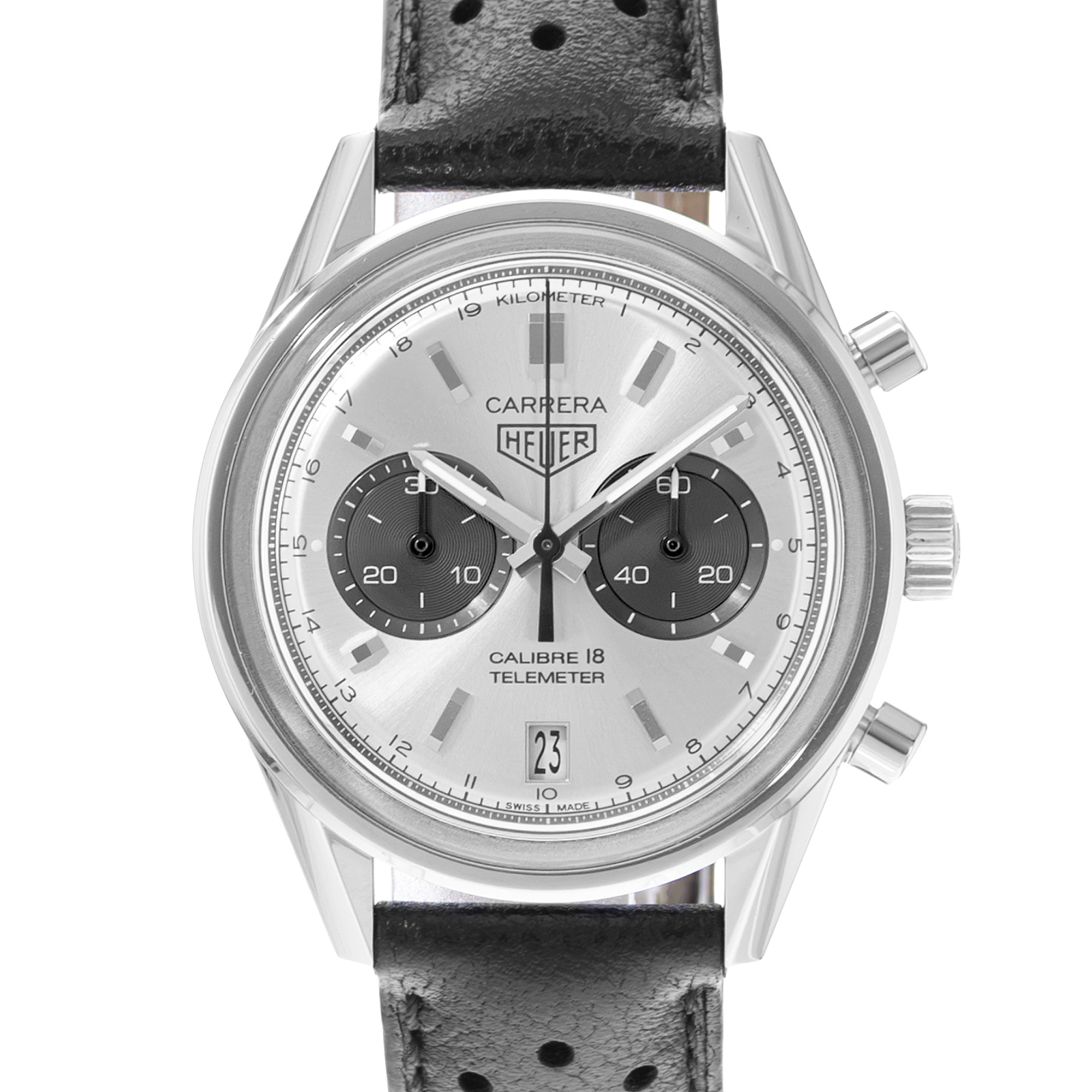 TAG Heuer Heuer Heritage CAR221A.FC6353 39mm Silver Dial Steel Mens Watch Box thumbnail 1
