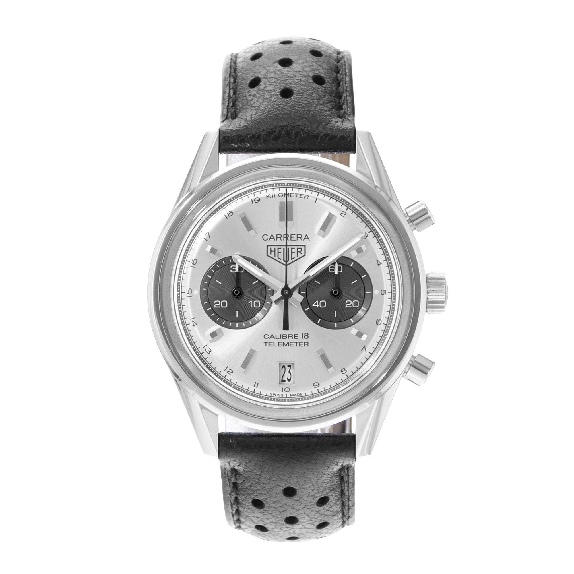 TAG Heuer Heuer Heritage CAR221A.FC6353 39mm Silver Dial Steel Mens Watch Box thumbnail 2