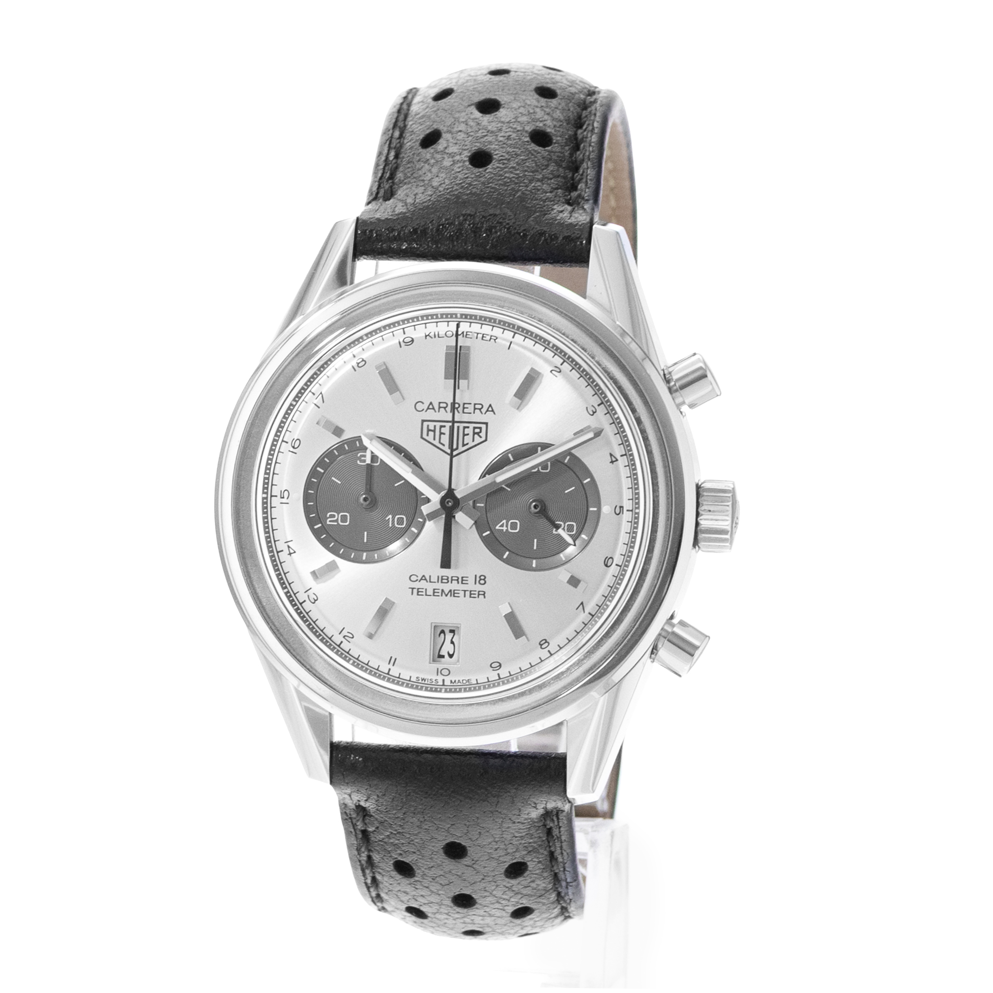 TAG Heuer Heuer Heritage CAR221A.FC6353 39mm Silver Dial Steel Mens Watch Box thumbnail 3