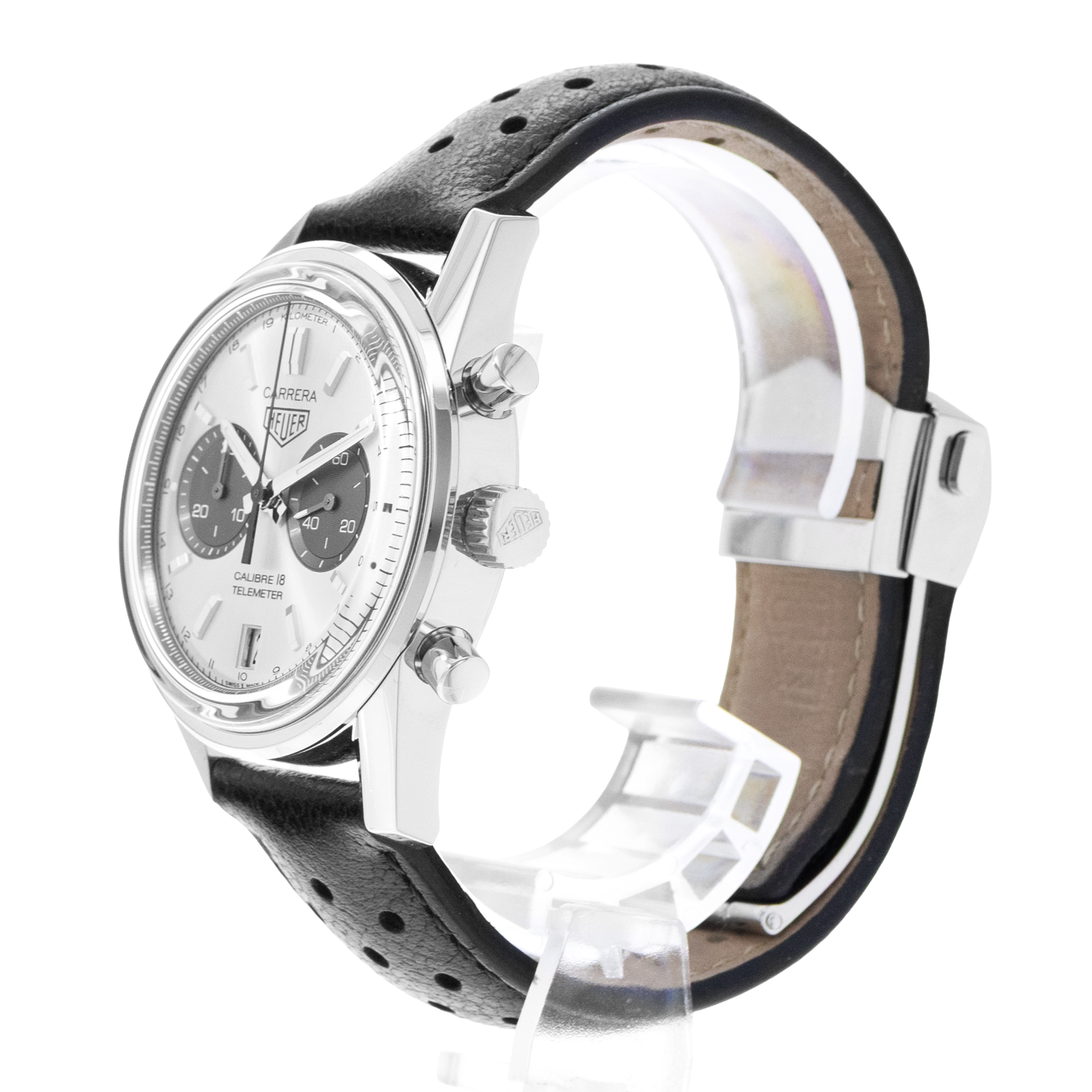 TAG Heuer Heuer Heritage CAR221A.FC6353 39mm Silver Dial Steel Mens Watch Box thumbnail 4