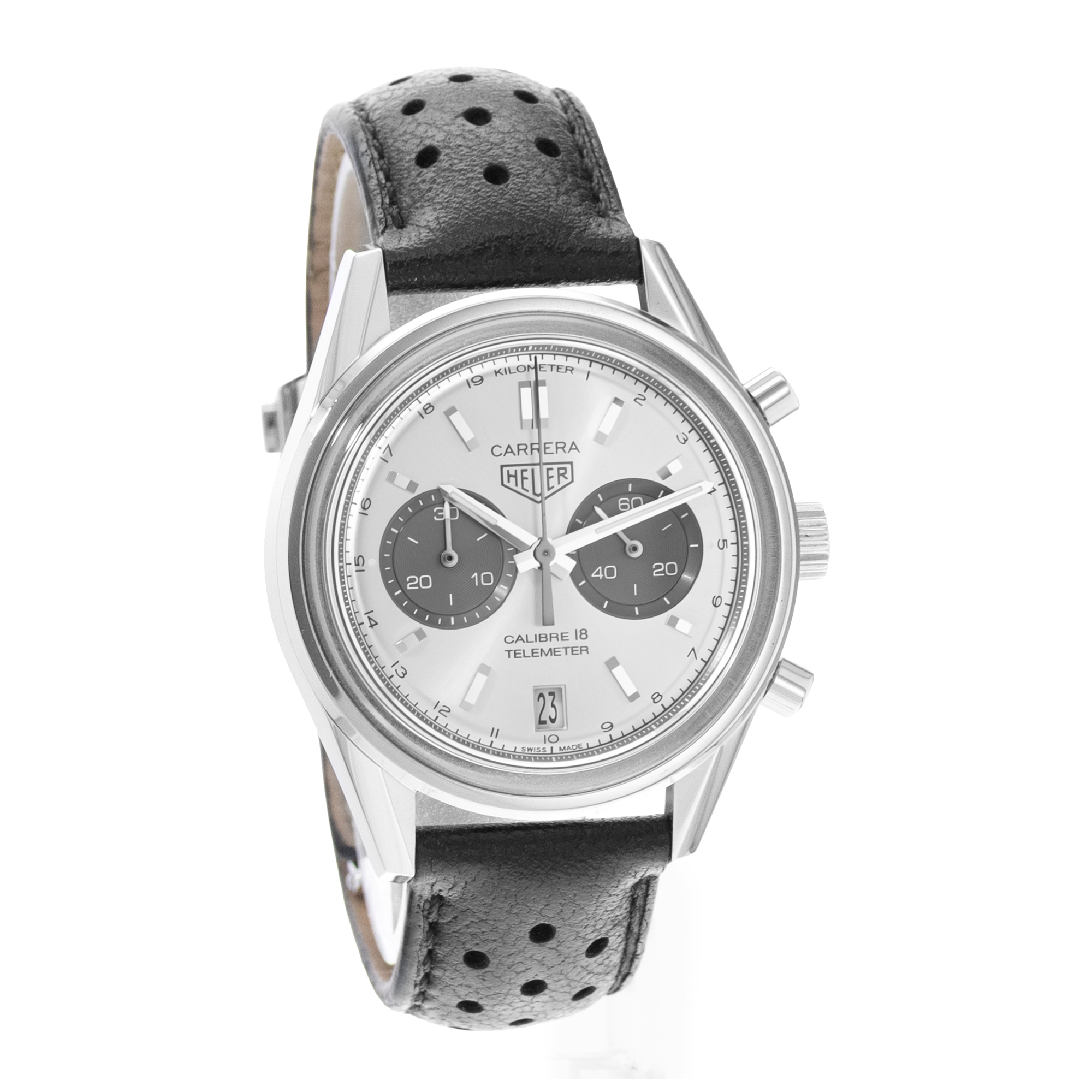 TAG Heuer Heuer Heritage CAR221A.FC6353 39mm Silver Dial Steel Mens Watch Box thumbnail 6