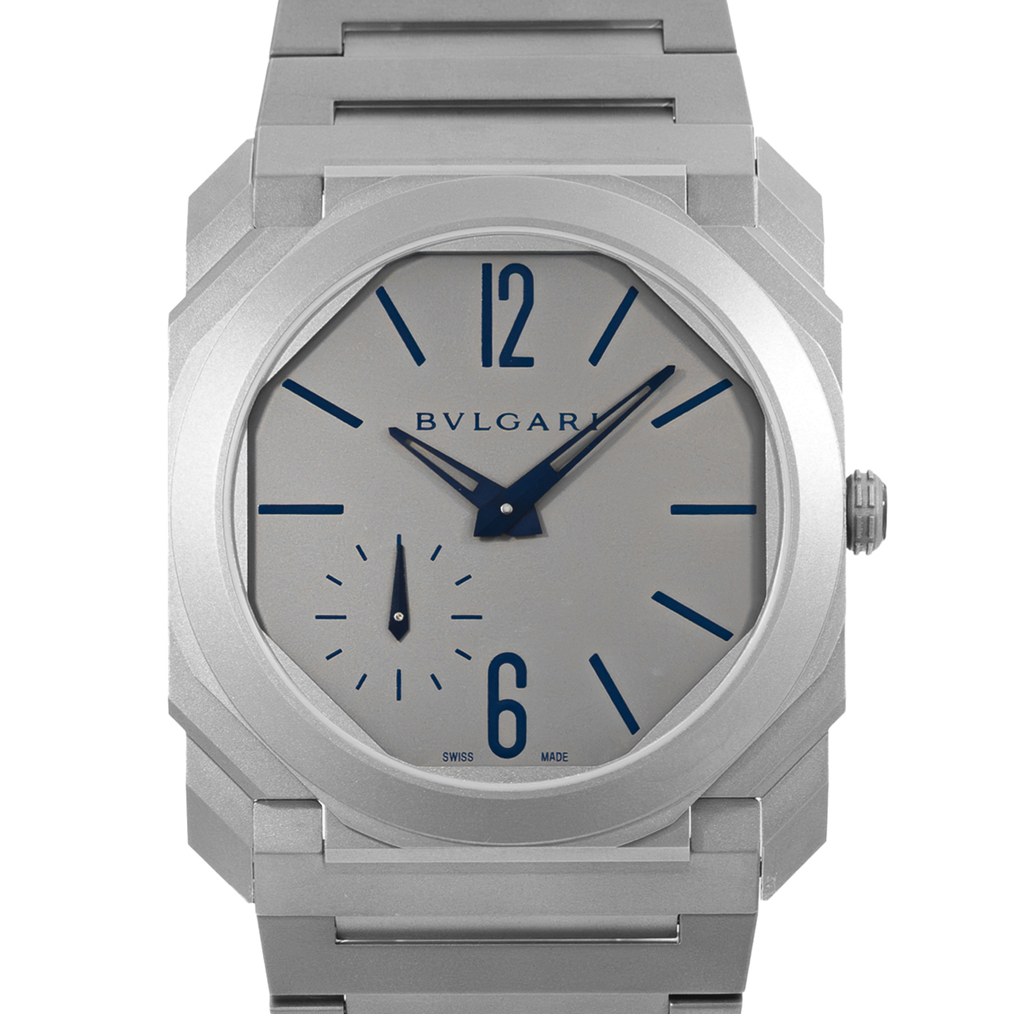 Bulgari Octo Finissimo 102945 40mm Silver Arabic Titanium Mens Watch Box Card thumbnail 1