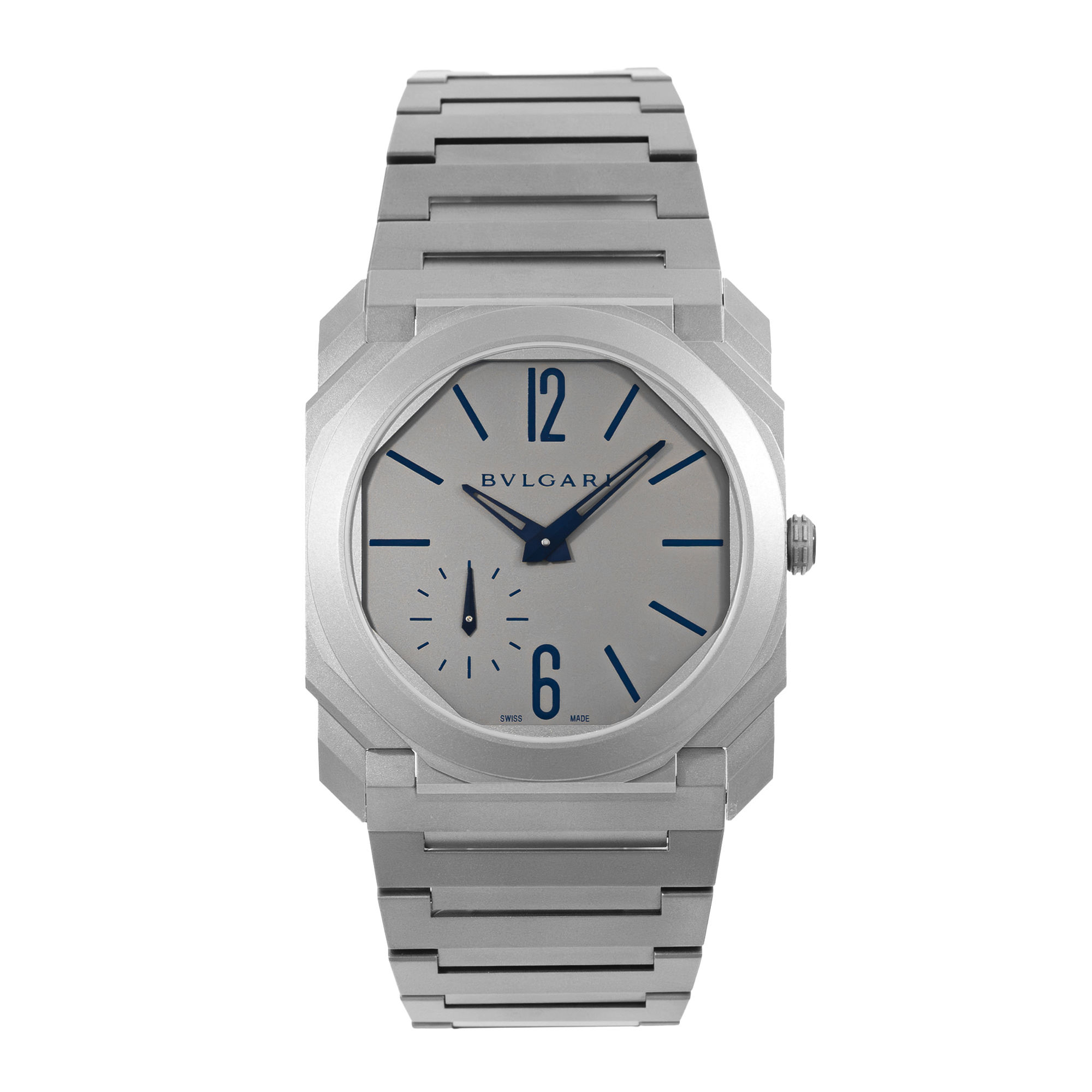 Bulgari Octo Finissimo 102945 40mm Silver Arabic Titanium Mens Watch Box Card thumbnail 2