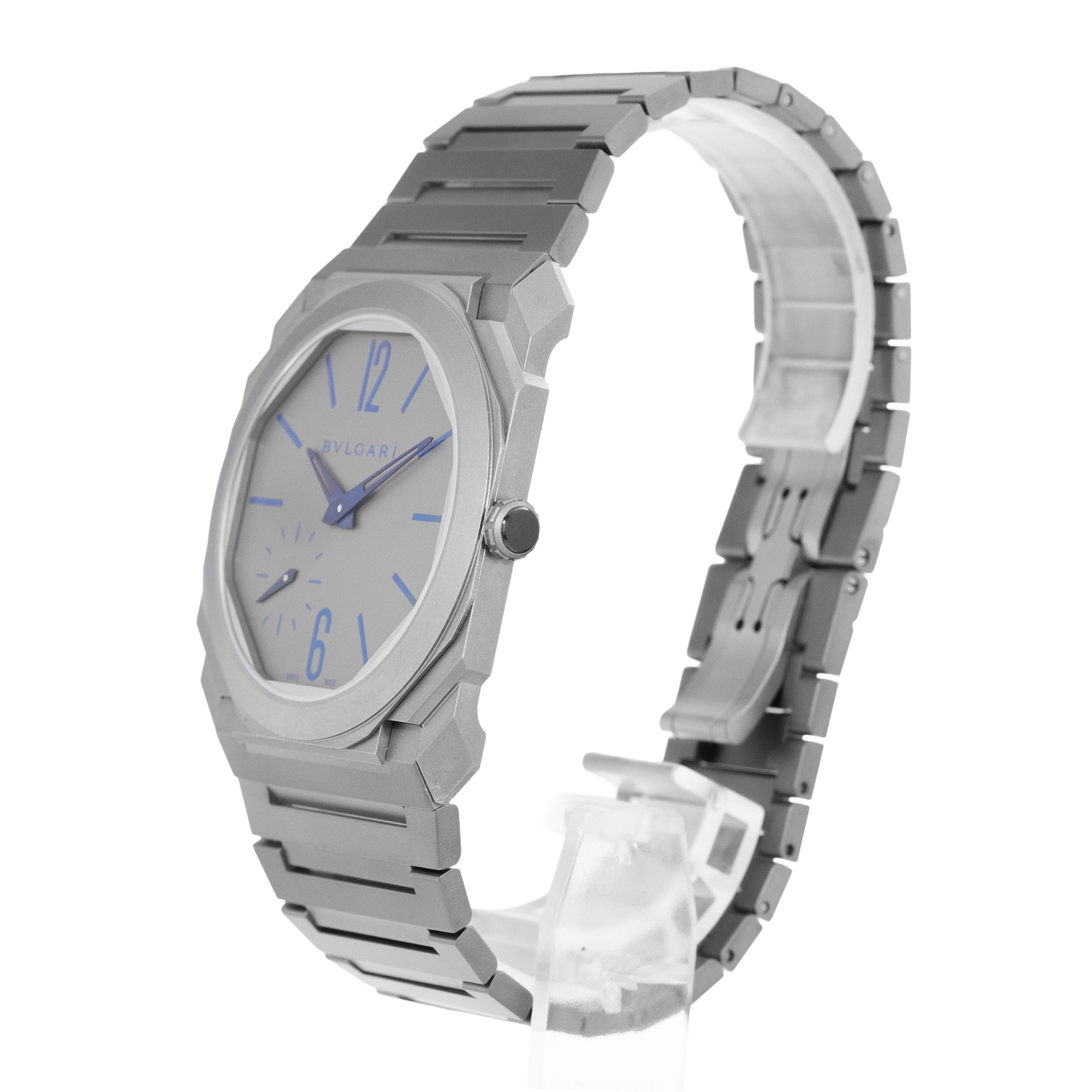 Bulgari Octo Finissimo 102945 40mm Silver Arabic Titanium Mens Watch Box Card thumbnail 5