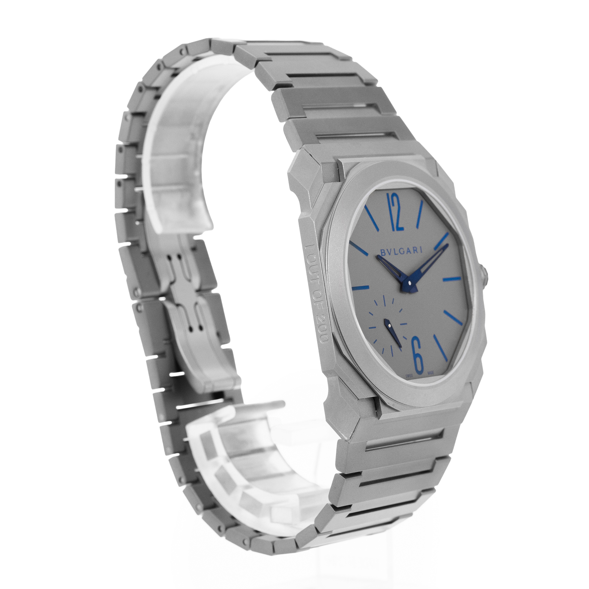 Bulgari Octo Finissimo 102945 40mm Silver Arabic Titanium Mens Watch Box Card thumbnail 6