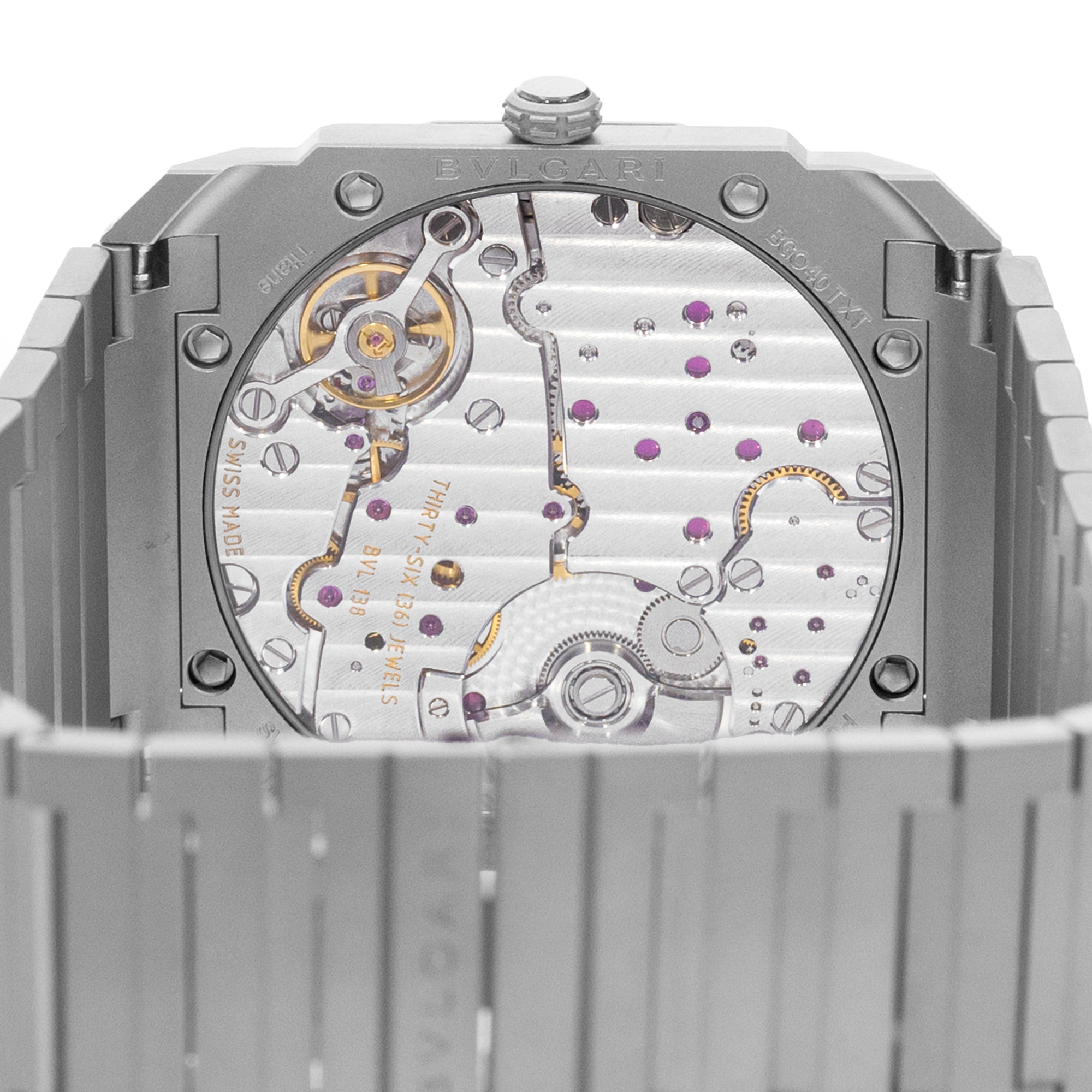Bulgari Octo Finissimo 102945 40mm Silver Arabic Titanium Mens Watch Box Card thumbnail 9