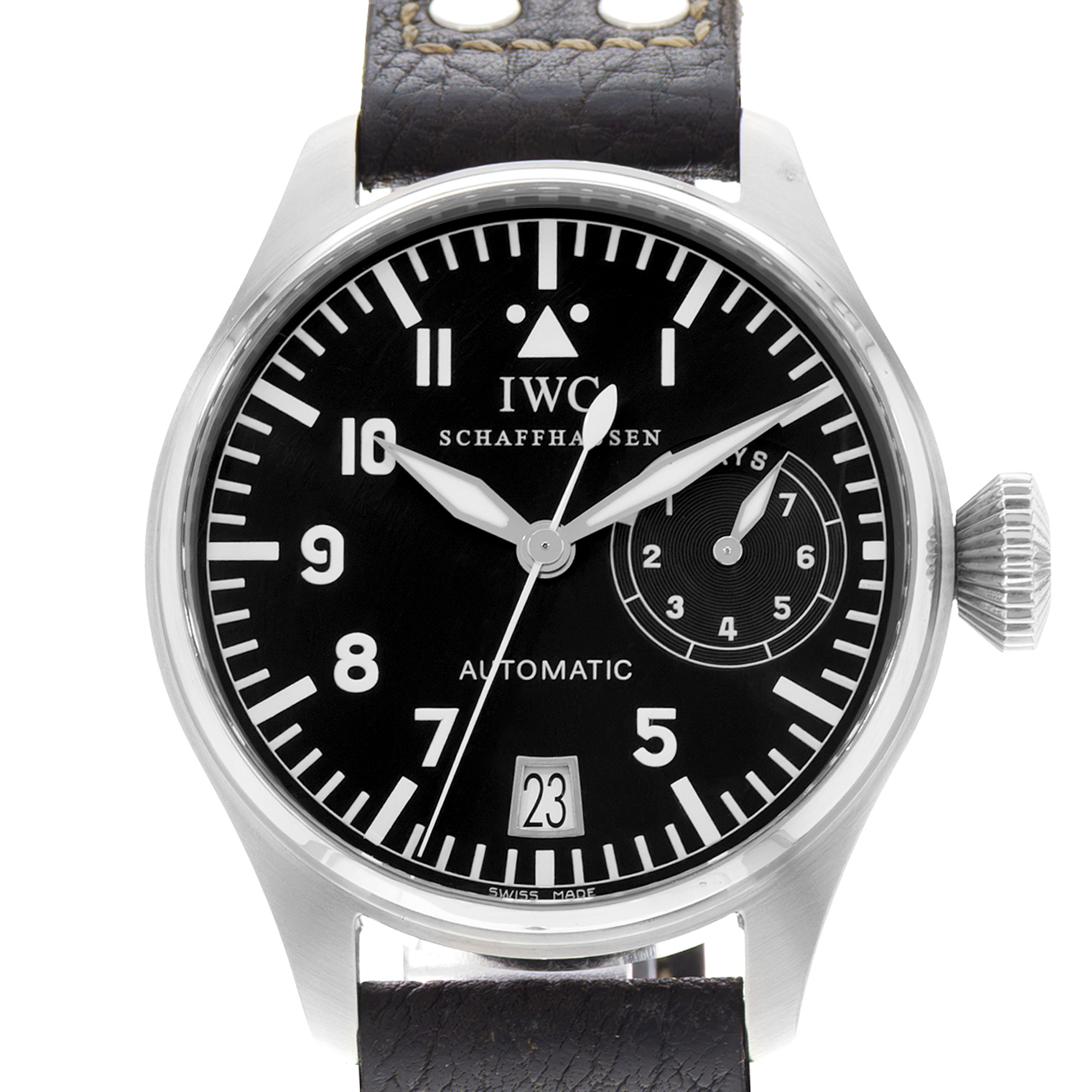 IWC Big Pilot IW500201 46mm Black Dial Steel Automatic Mens Watch thumbnail 1