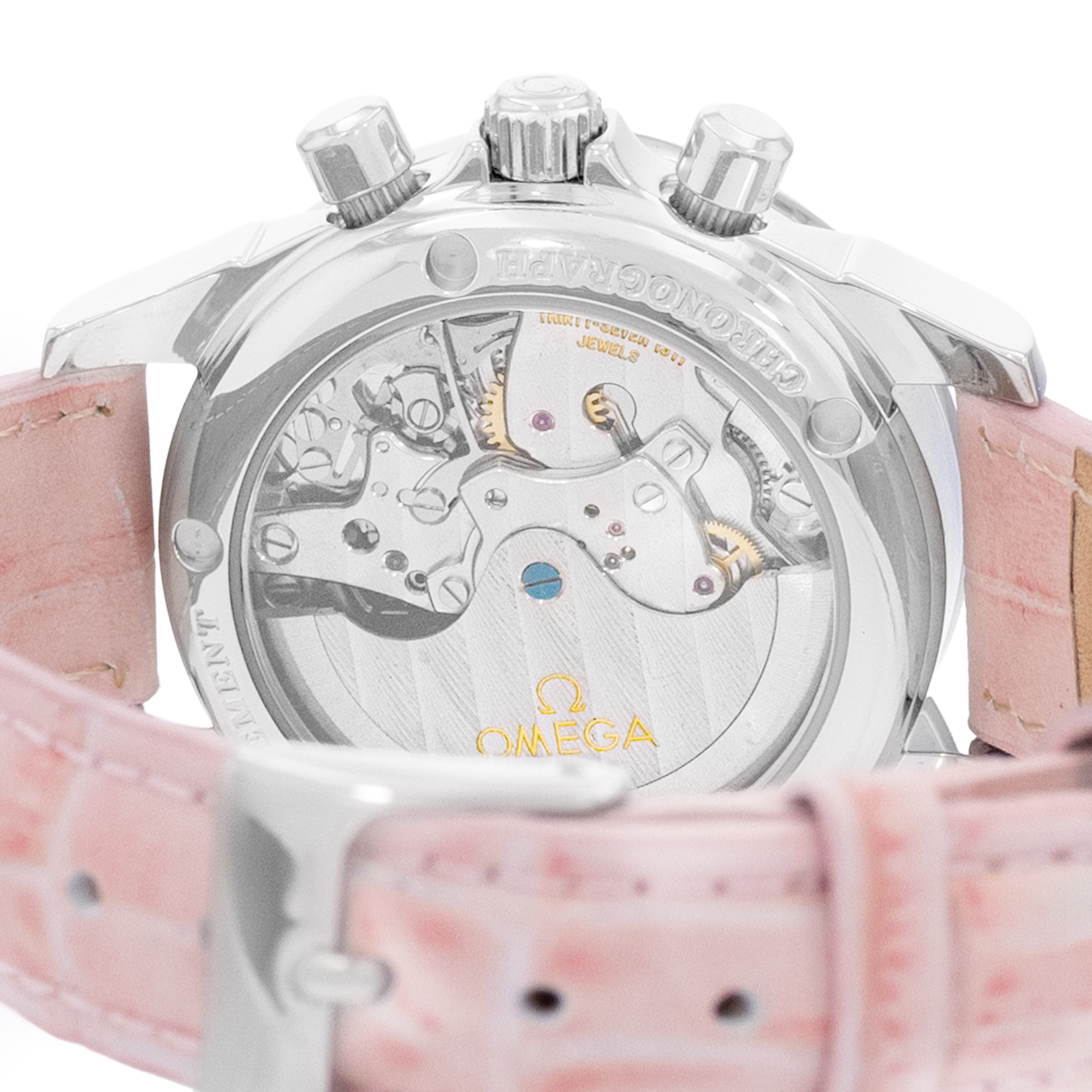 Omega De Ville 4878.74.34 35mm Pink MOP Steel Ladies Watch Box Card thumbnail 9
