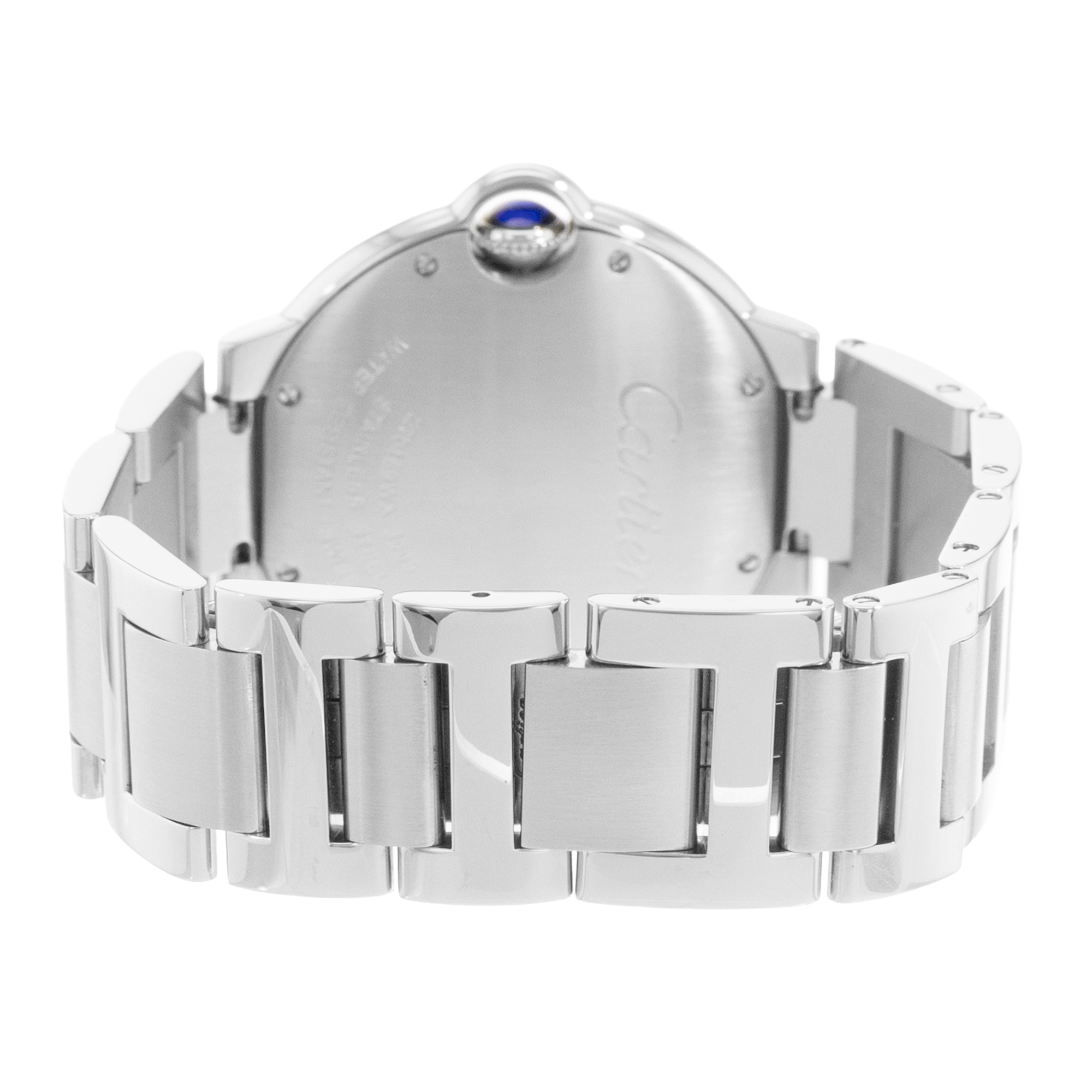 Cartier Ballon Bleu 36mm W69011Z4 3005 Silver Roman Dial Steel Quartz Mens Watch thumbnail 7