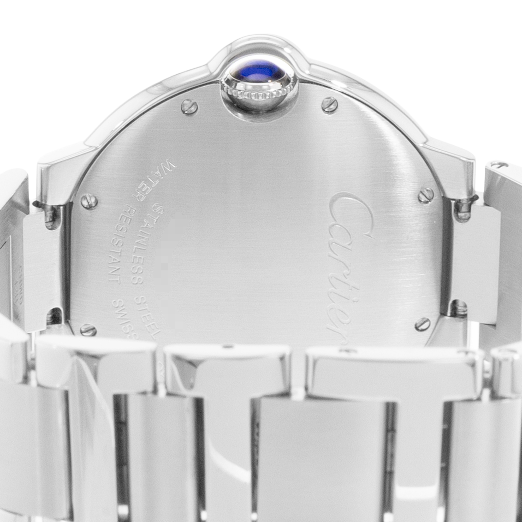 Cartier Ballon Bleu 36mm W69011Z4 3005 Silver Roman Dial Steel Quartz Mens Watch thumbnail 8