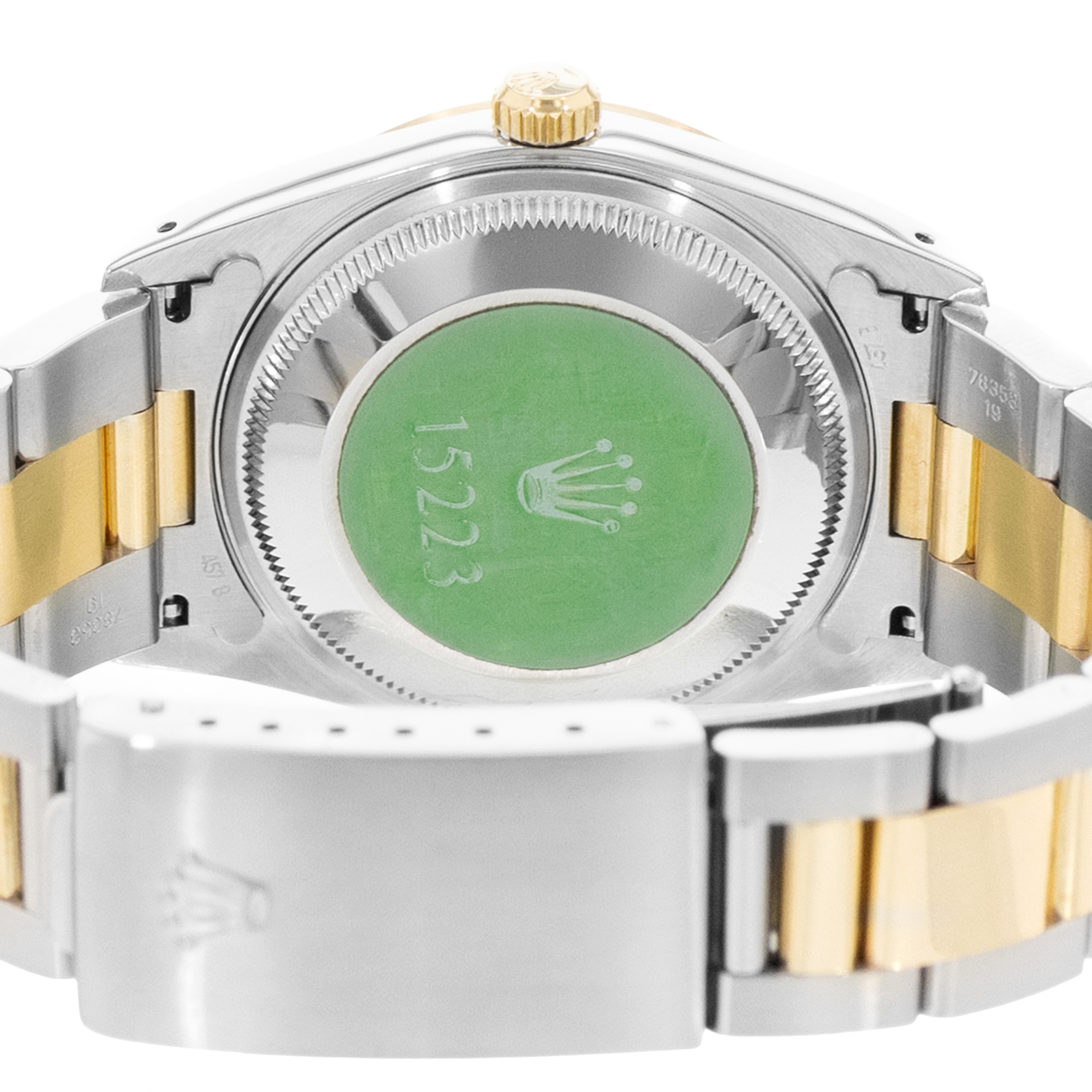 Rolex Oyster Perpetual 34 15223 Steel Yellow Gold Oyster Mens Watch Papers 1994 thumbnail 9