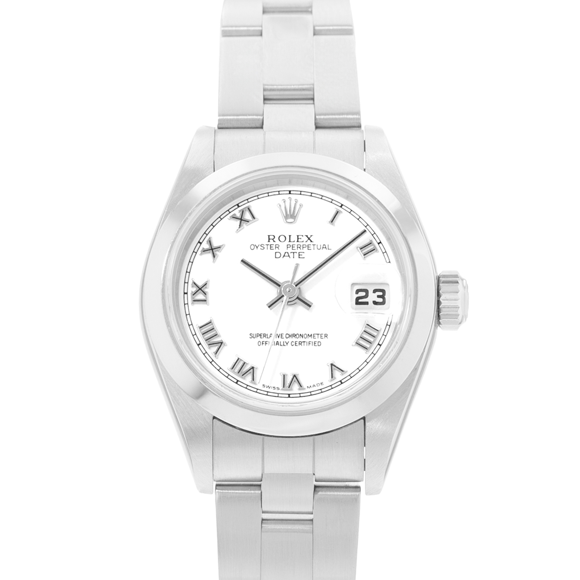 Rolex Oyster Perpetual 26 79160 White Roman Steel Automatic Ladies Watch Papers thumbnail 1