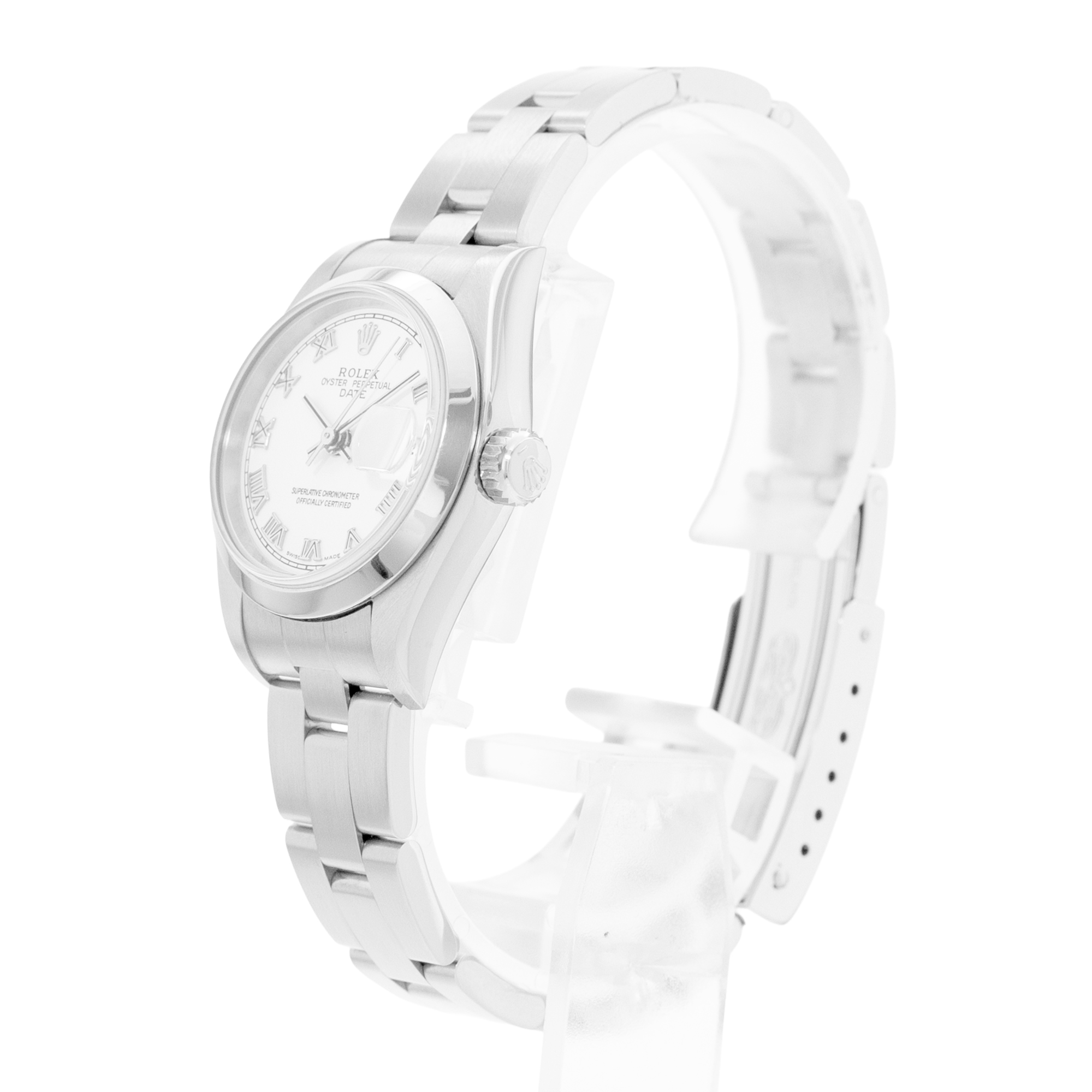 Rolex Oyster Perpetual 26 79160 White Roman Steel Automatic Ladies Watch Papers thumbnail 5