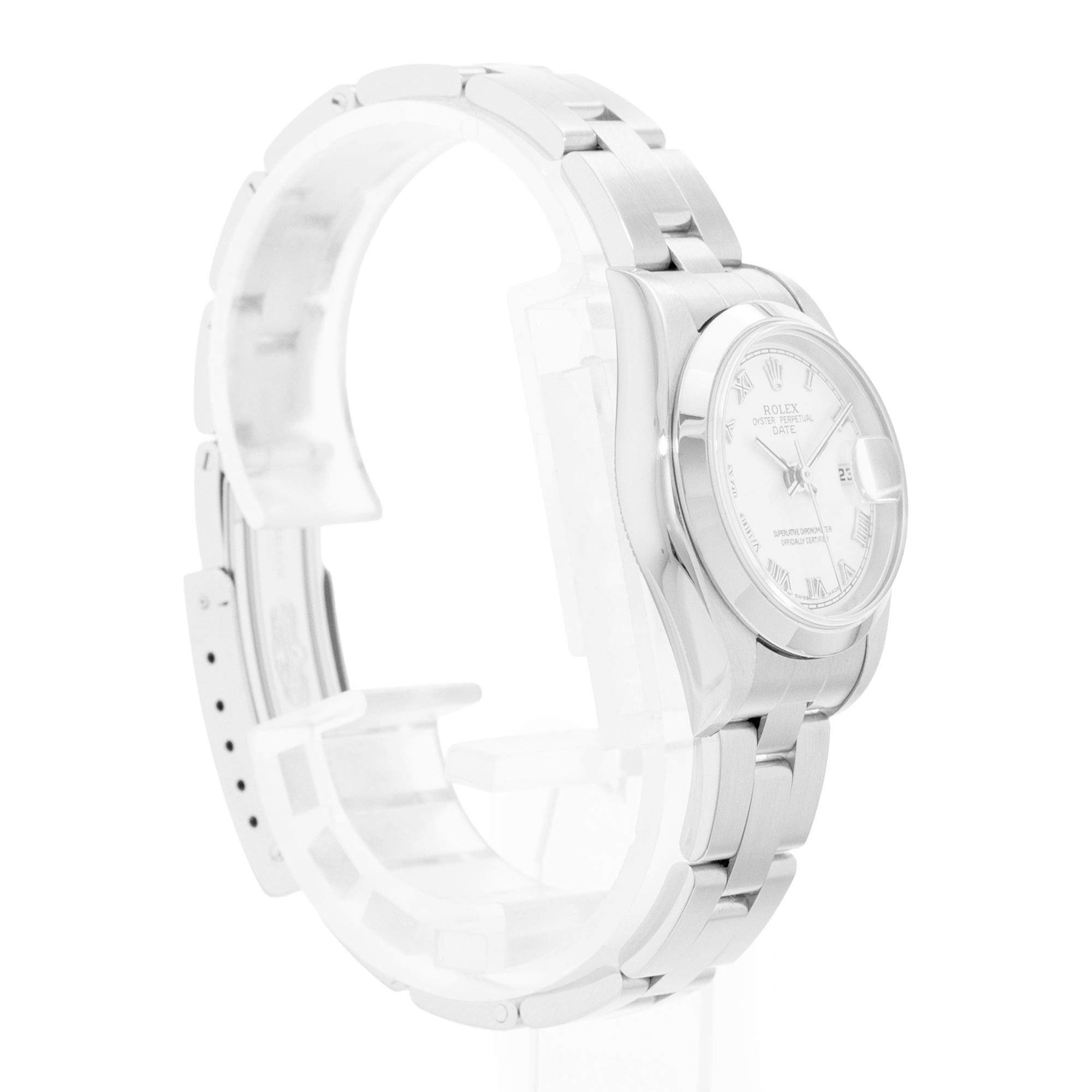 Rolex Oyster Perpetual 26 79160 White Roman Steel Automatic Ladies Watch Papers thumbnail 6