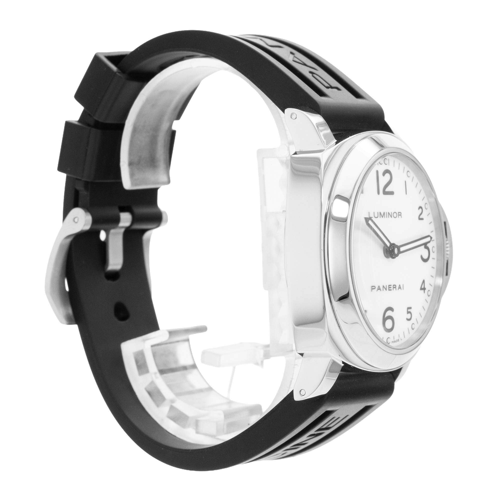 Panerai Luminor Base PAM00114 44mm White Steel Rubber Mens Watch thumbnail 5