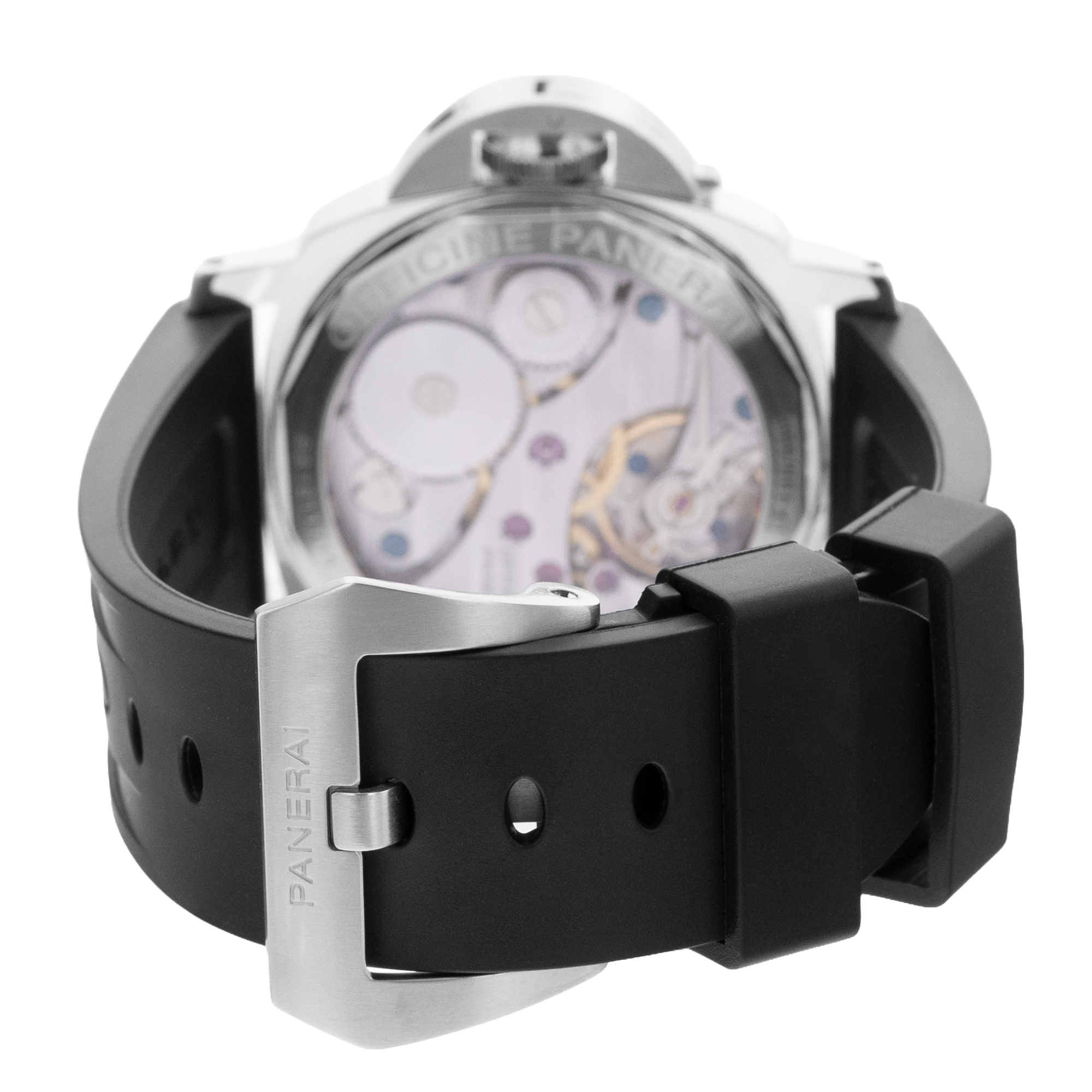 Panerai Luminor Base PAM00114 44mm White Steel Rubber Mens Watch thumbnail 7