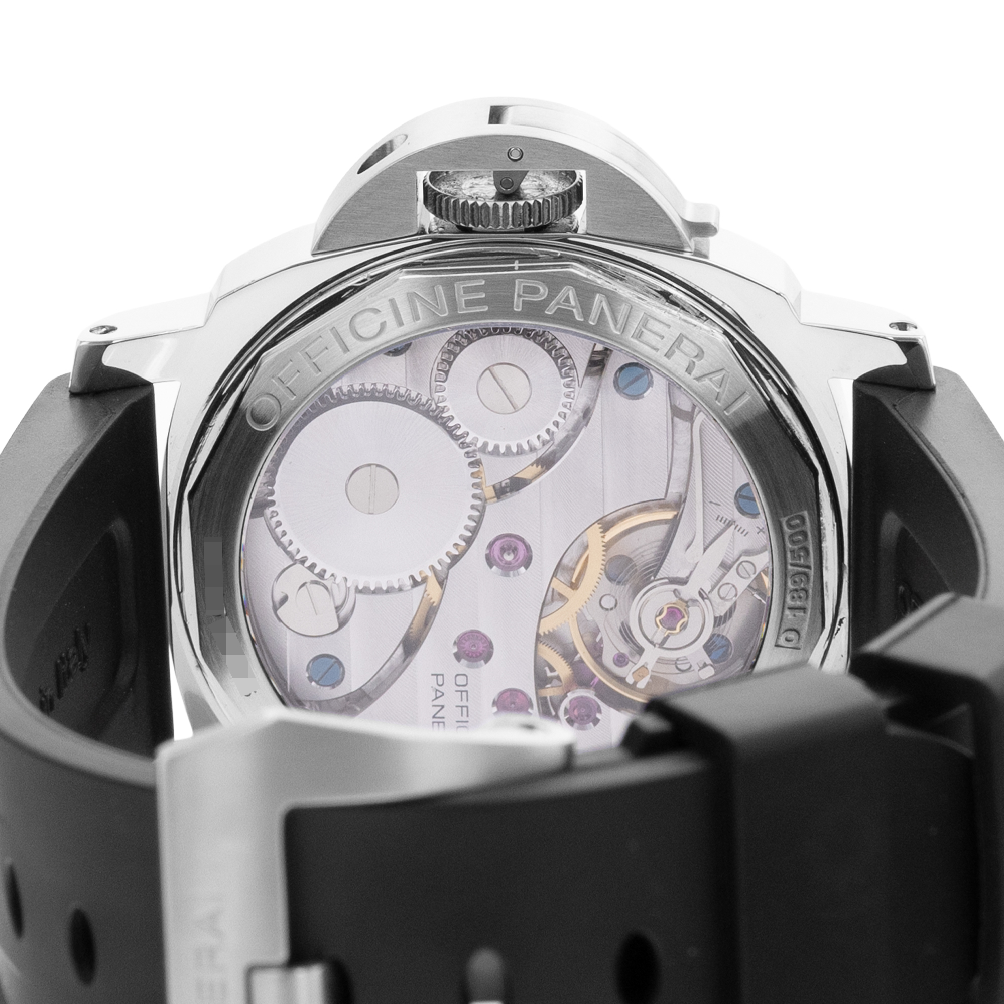 Panerai Luminor Base PAM00114 44mm White Steel Rubber Mens Watch thumbnail 8