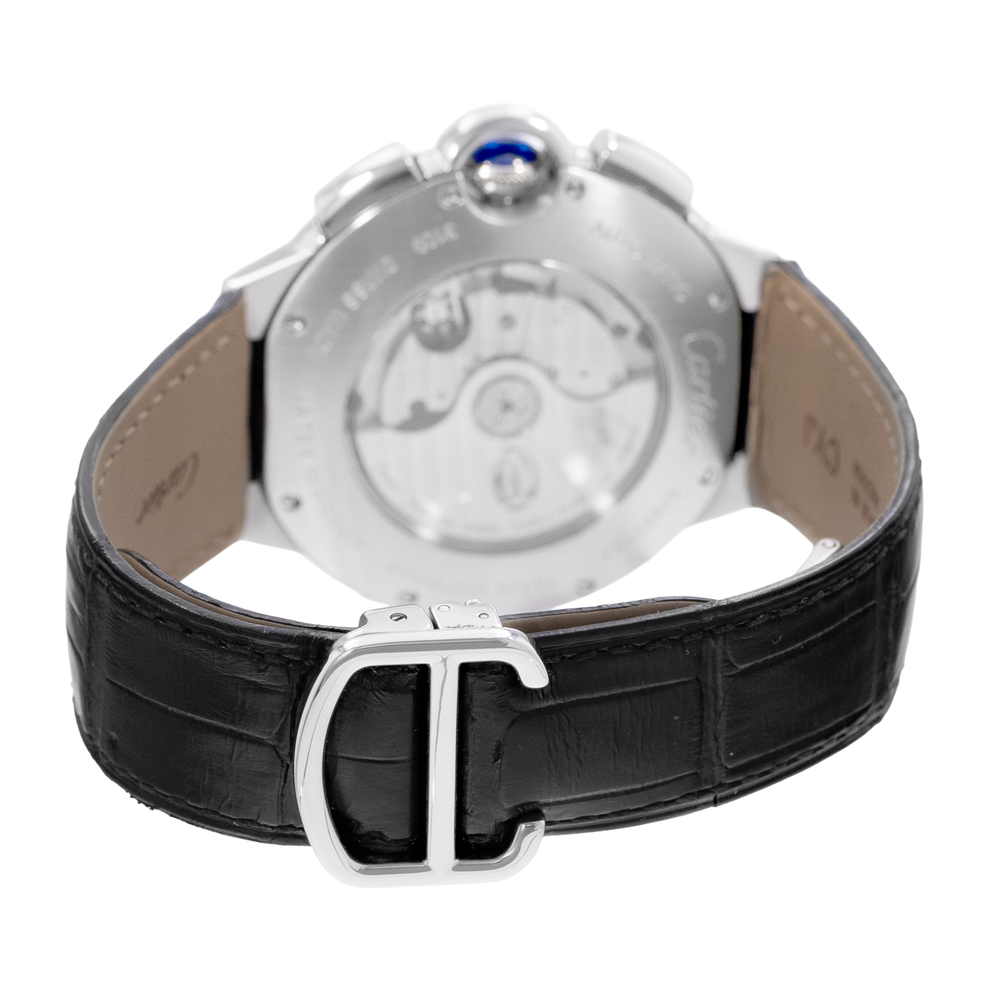 Cartier Ballon Bleu 44mm W6920052 3109 XL Black Dial Steel Automatic Mens Watch thumbnail 7