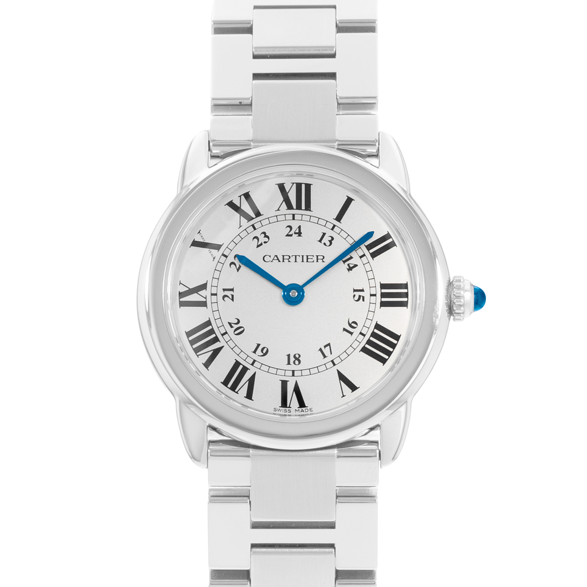 Cartier Ronde Solo de Cartier W6701004 3601 29mm Silver Steel Ladies Watch Card thumbnail 1