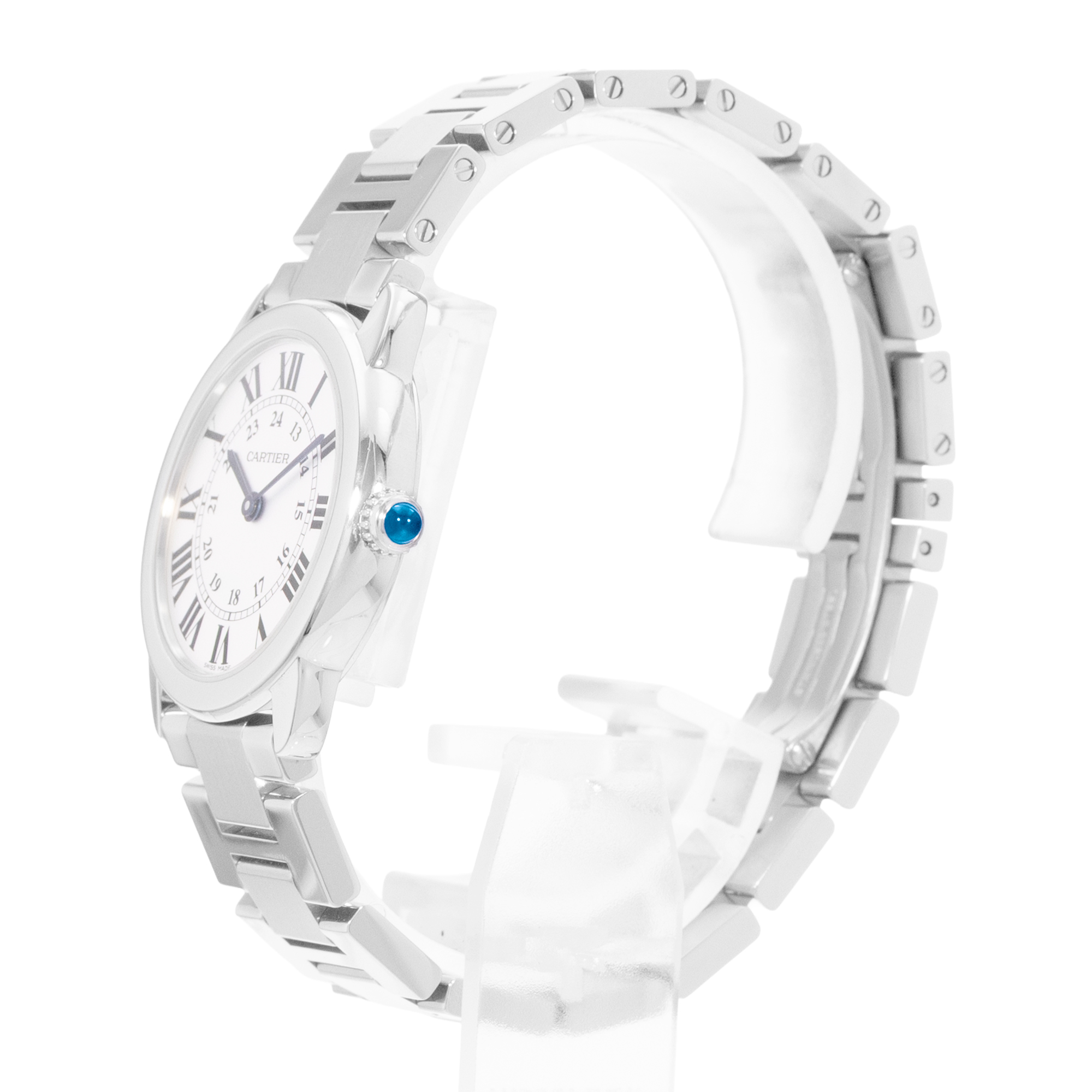 Cartier Ronde Solo de Cartier W6701004 3601 29mm Silver Steel Ladies Watch Card thumbnail 5