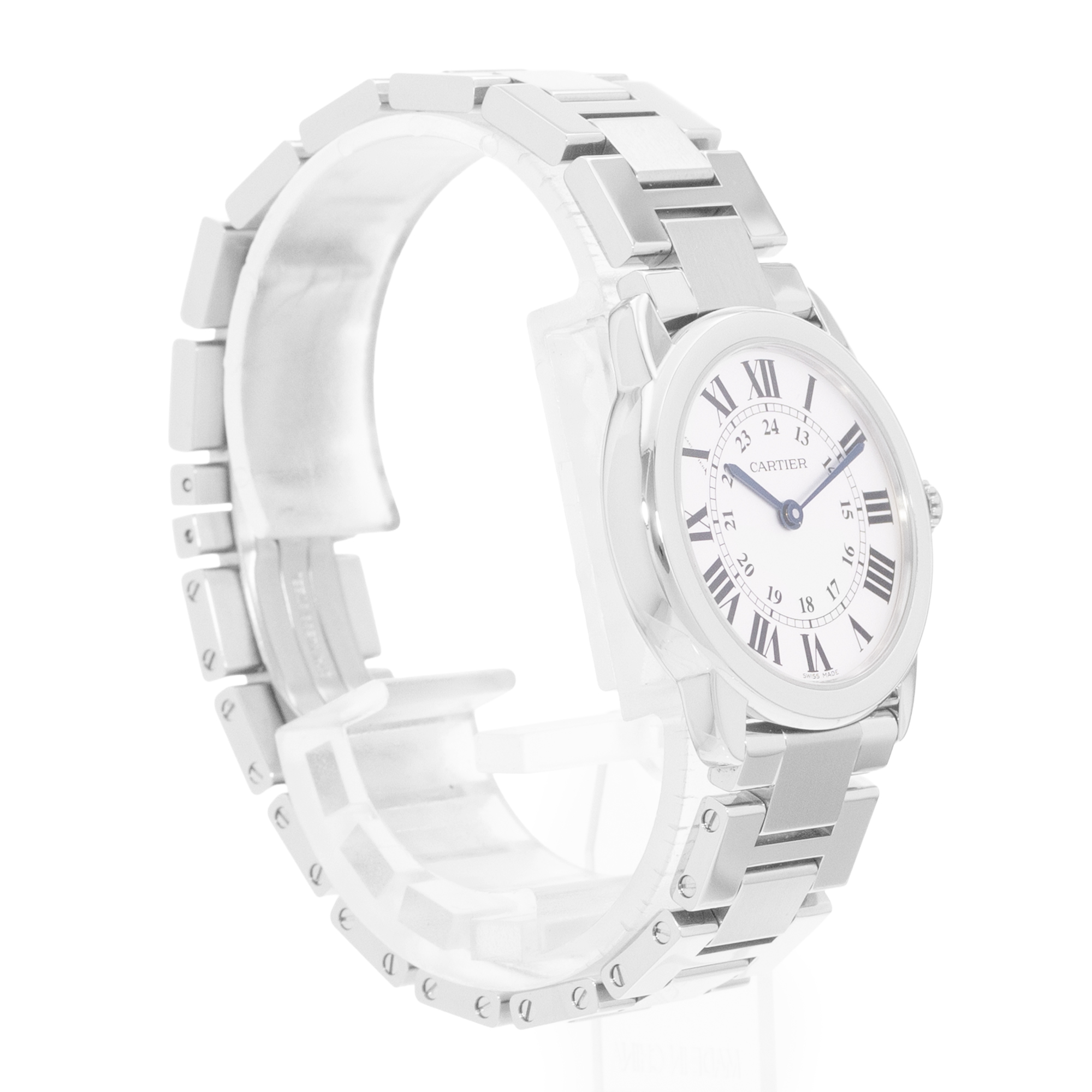 Cartier Ronde Solo de Cartier W6701004 3601 29mm Silver Steel Ladies Watch Card thumbnail 6