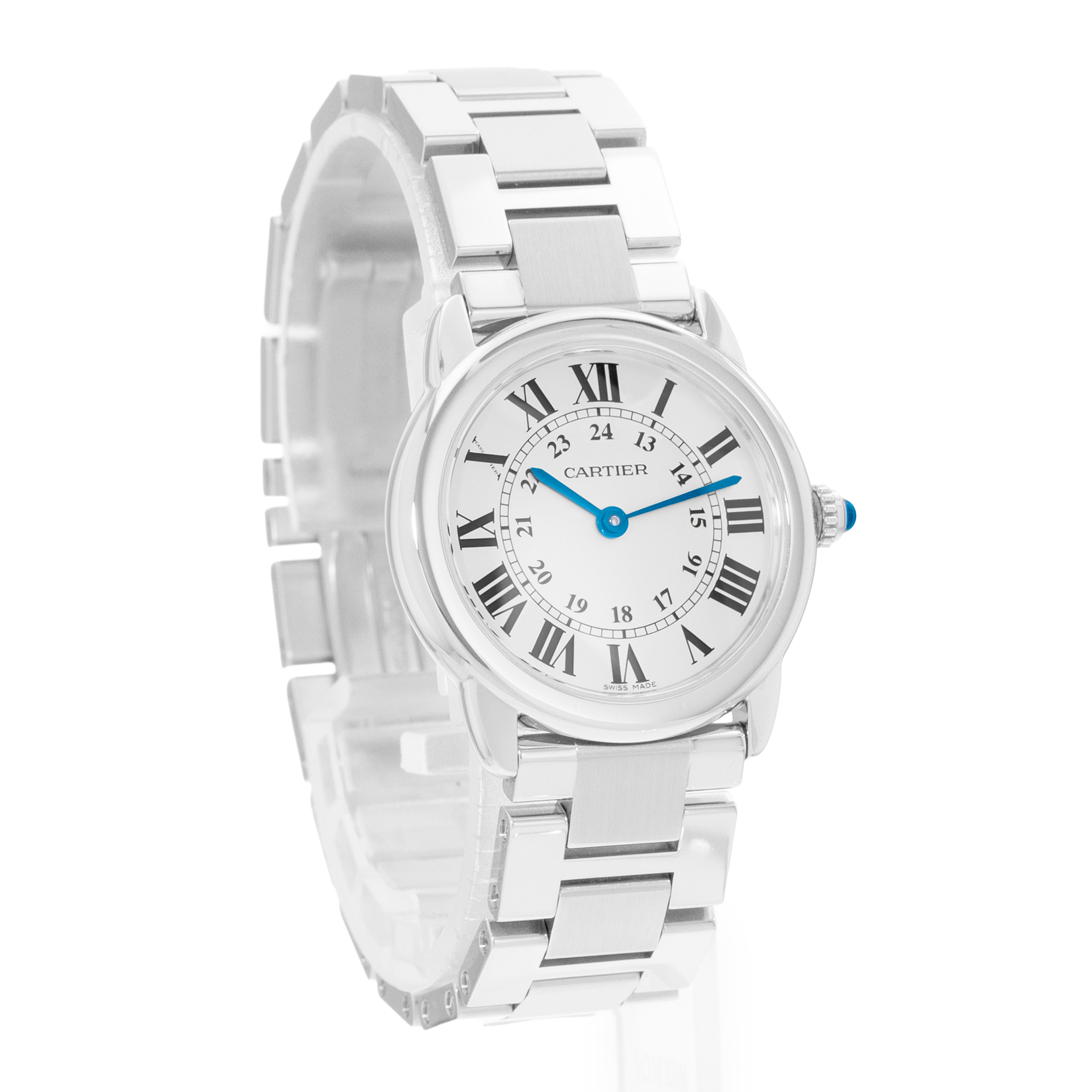 Cartier Ronde Solo de Cartier W6701004 3601 29mm Silver Steel Ladies Watch Card thumbnail 7